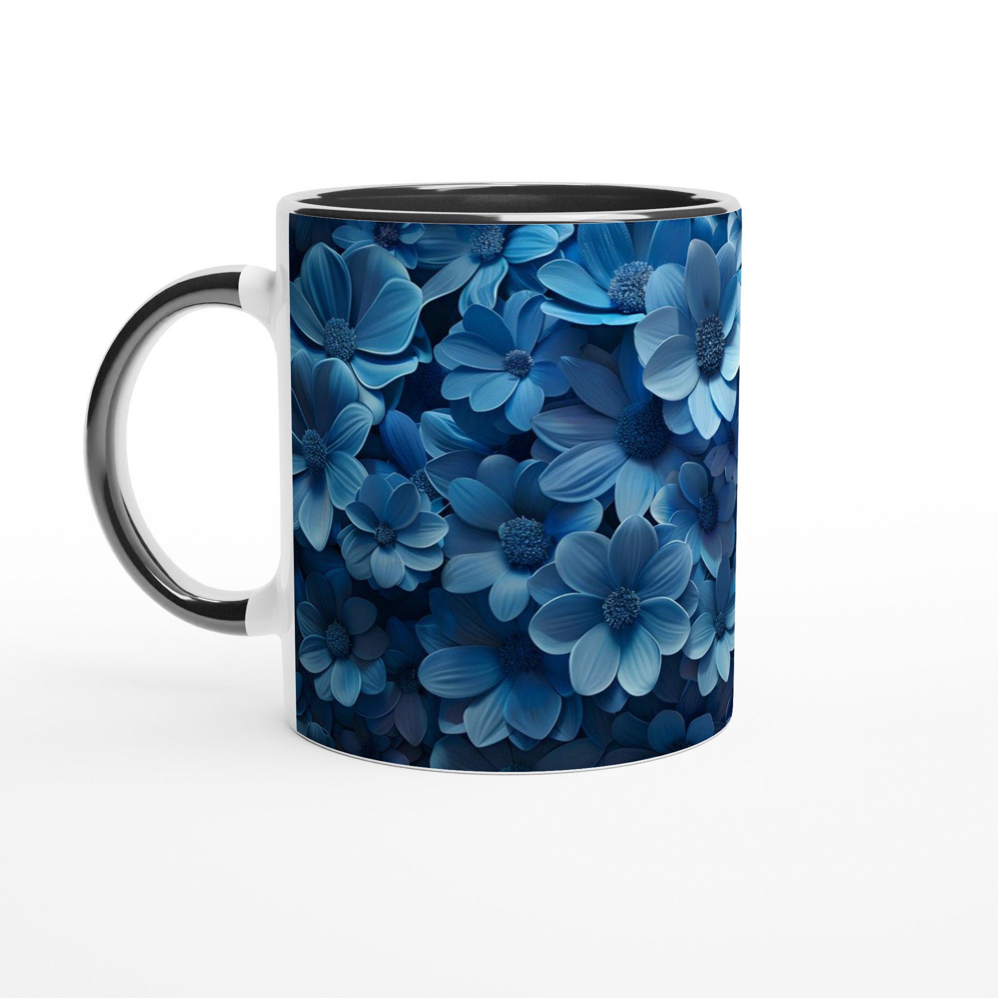 Blå Blomsterdröm 11oz Keramisk Mugg – Personlig Design i Livfulla Färger 4 5eb85128-5bf6-4607-97d1-6815068b82be