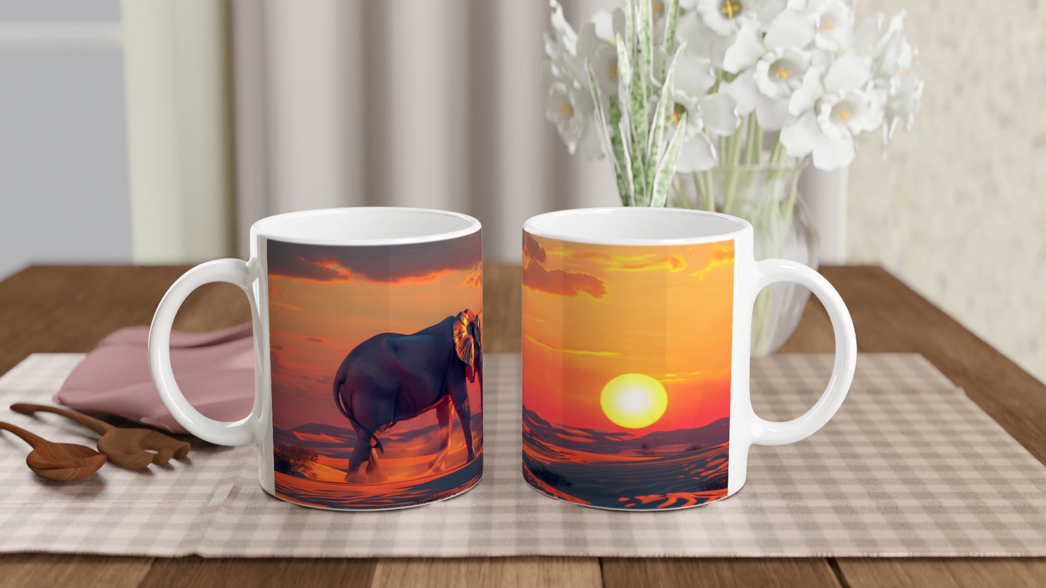 Majestätisk Elefant Mugg – Safari Solnedgång Design i 7 Färgstarka Nyanser 10 5ebb722b-b2cb-4a1c-ab52-b9178c1fd3e9