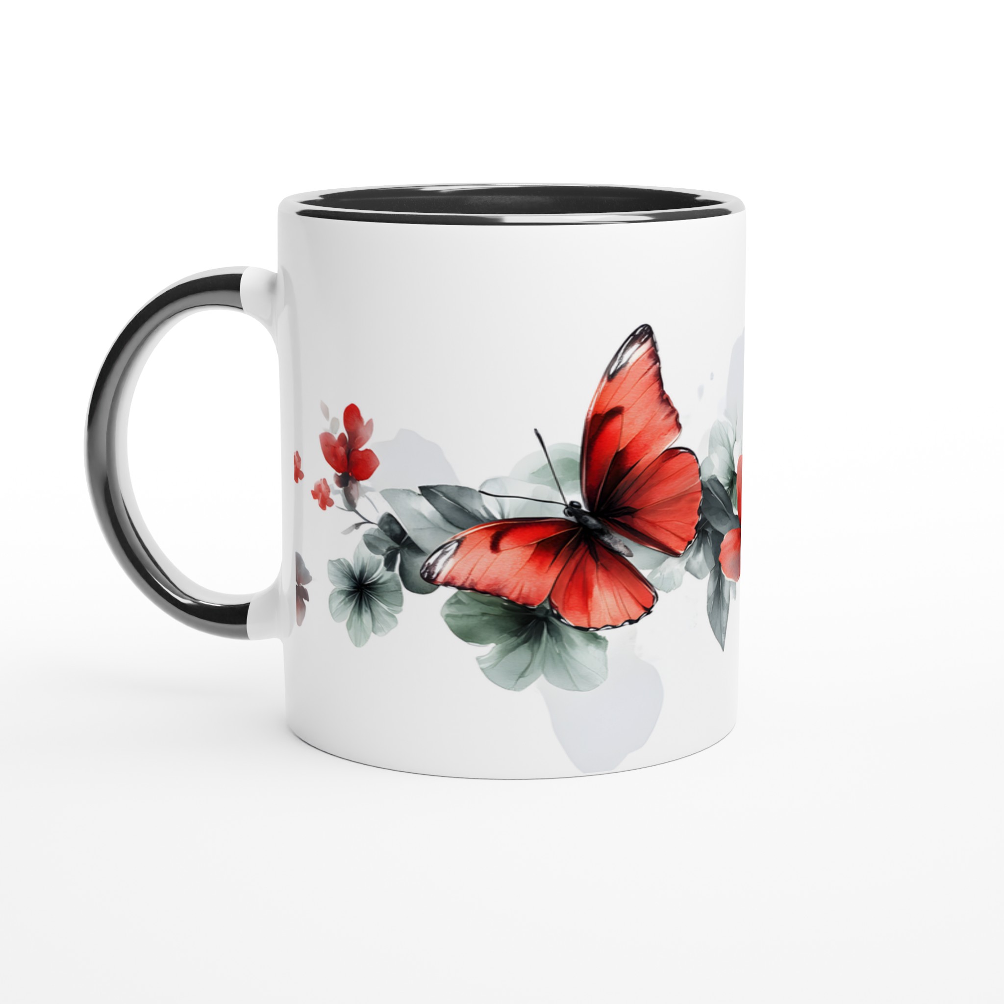 Fjärilsmugg - Upplyftande Design med Akvarellinspirerade Fjärilar och Blommor 4 5ed98742-250d-4323-873c-c4f0c1cc5267