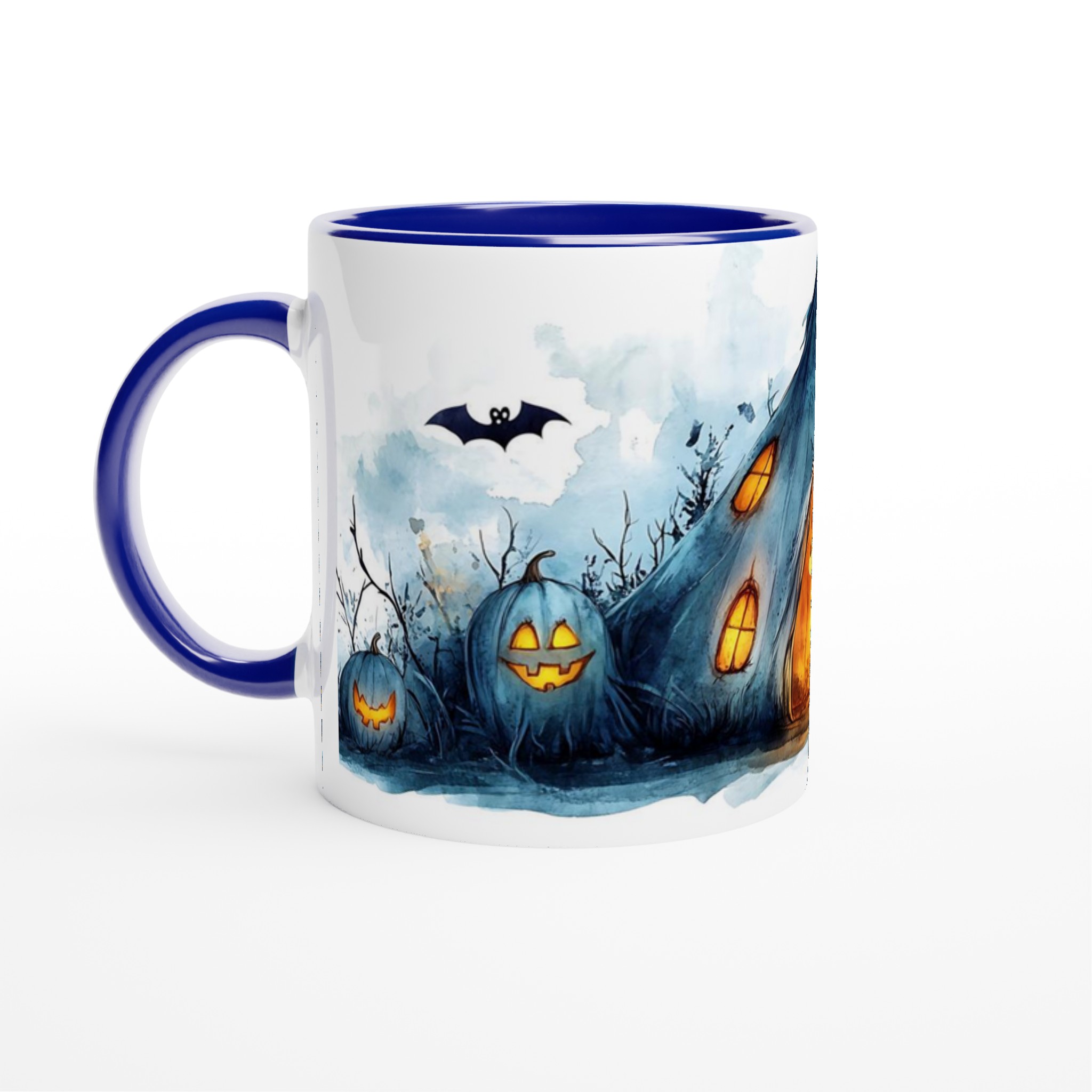 Spooky Halloween Camp Watercolor Mugg - 11oz Keramisk Mugg för Mysiga Höstkvällar 2 5ee28d72-9d9b-4f45-ac72-97ede73b8633