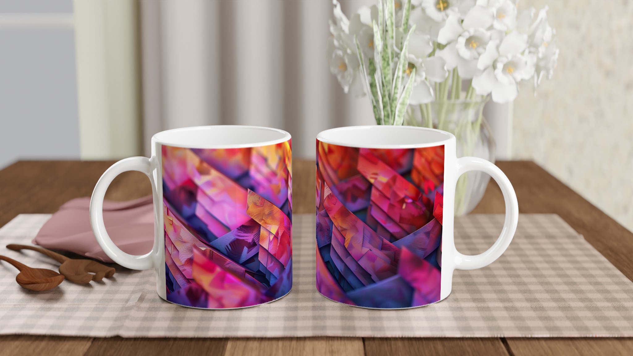 Abstrakt Mosaik Keramisk Mugg – Konstfull Design i Väljbara Färger, 11oz 10 5efd202d-bf89-4fa7-ba6a-f9e1a2774bec