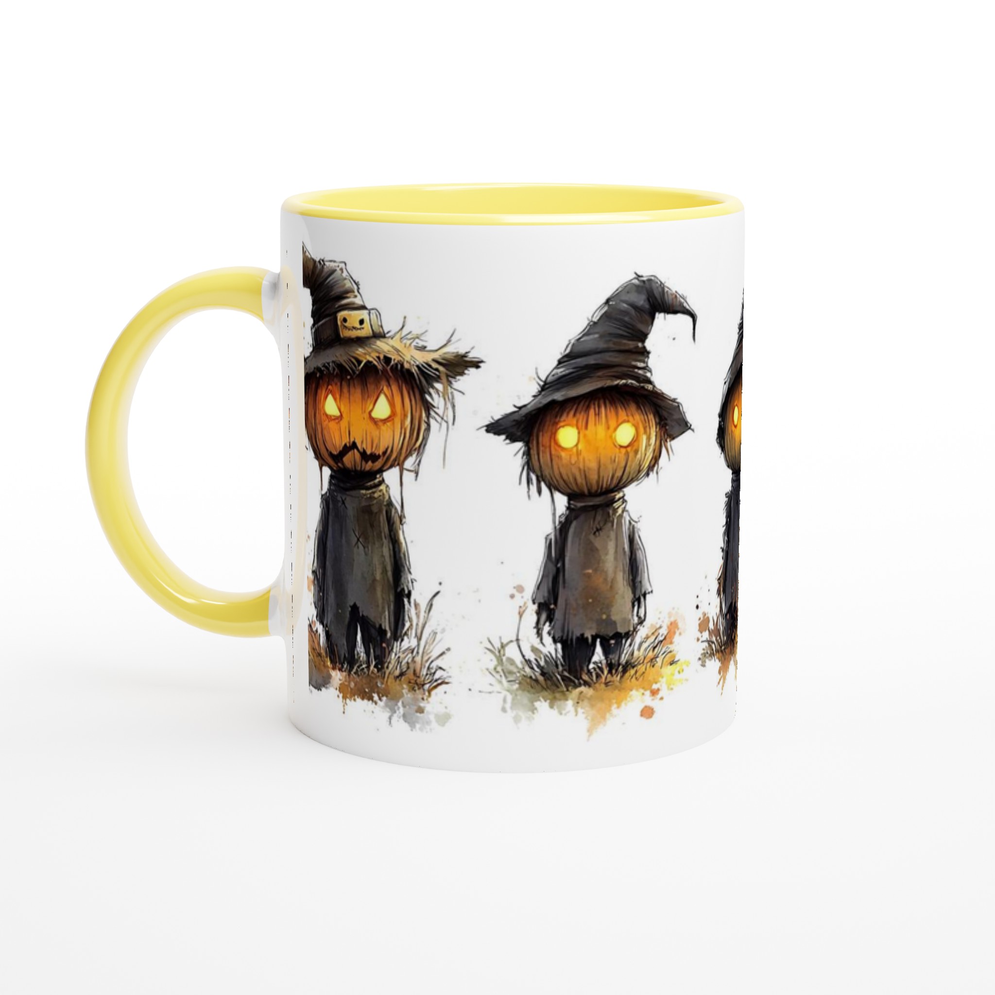 Mystiska Spökhistorier Mugg - Skräckinjagande Pumpor i Vattenfärg, 11oz Keramikmugg 3 5f1dbb4a-c306-4807-8935-530ee26a70d6