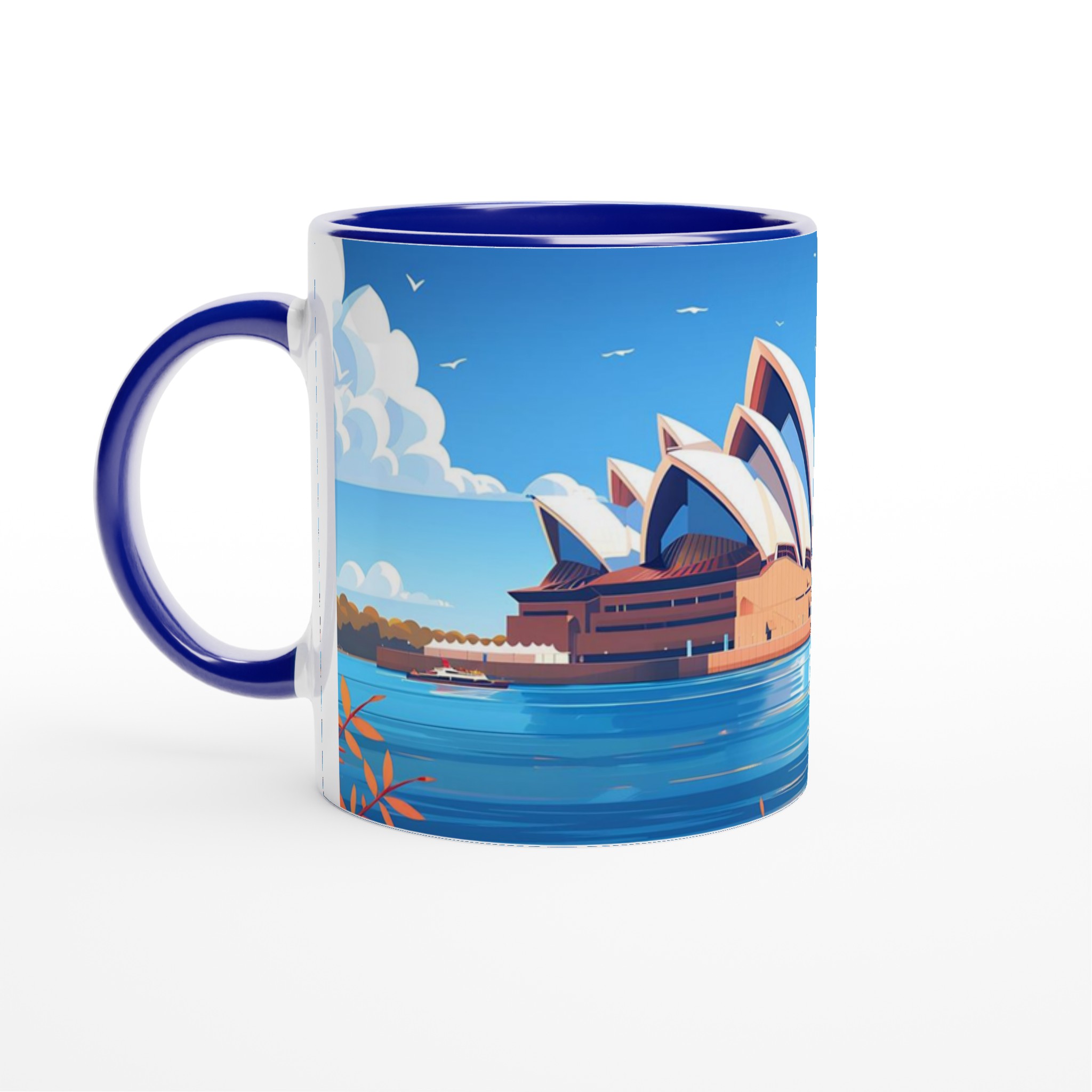 Sydney Opera House Konst Keramikmugg - 11oz Ikonisk Design, Välj Din Färg! 2 5f3a8d15-ab44-45b8-b054-222f23d7b0d2