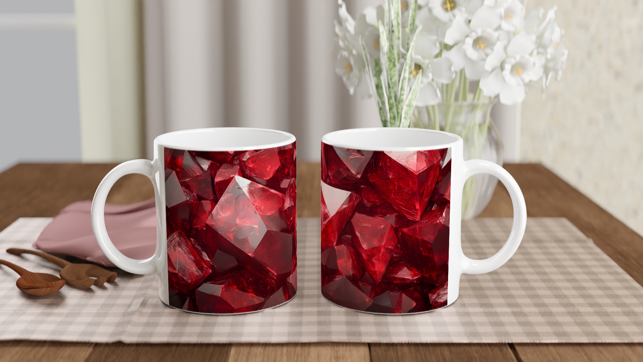 Rubinröd Kristallmugg – 11 oz Keramikmugg i Sju Strålande Färger för Kaffe & Te 10 5f40179c-a196-48e2-9b29-cc25998f9562