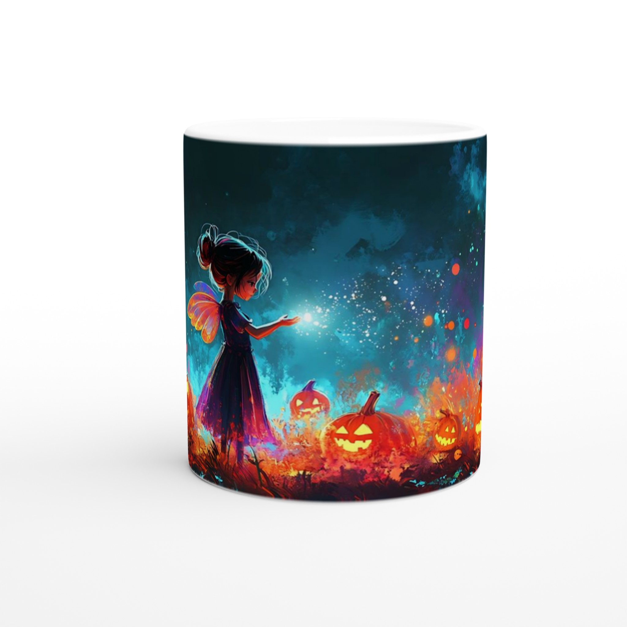 Magical Halloween Fairy & Pumpkins 11oz Keramisk Mugg – Drömsk Höstdesign i Valfri Färg! 8 5f7b9914-0fbe-43ab-b6e6-633468be6975