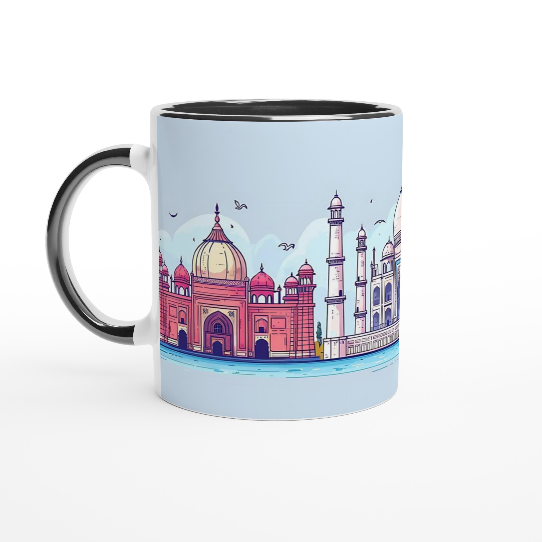 Indiska Ikoner Mugg: Historiska Landmärken i Pastell – 11 oz Keramikmugg 4 5f8be96c-0d7d-41e3-bdf3-a1d40f960c30