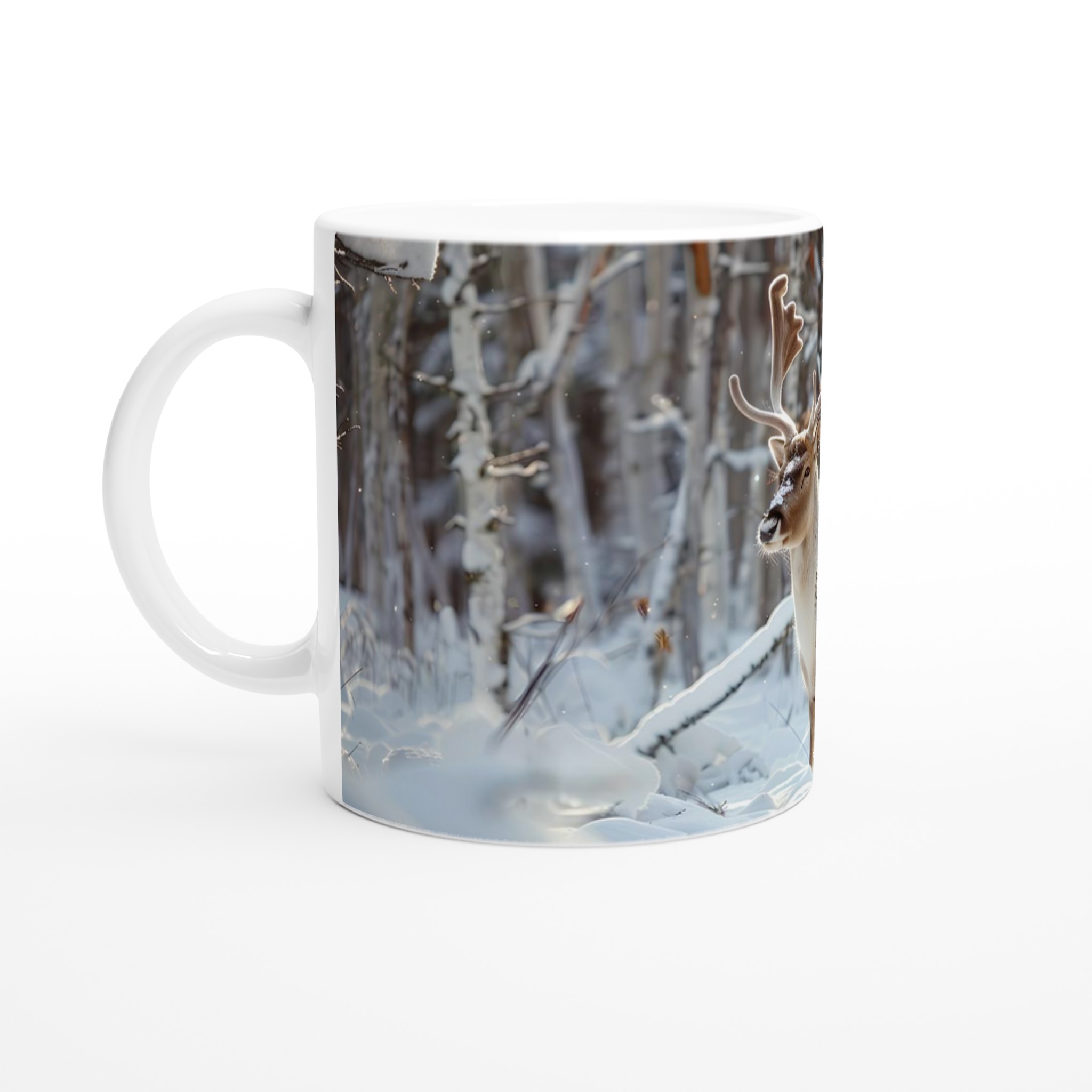 Vinterren i snöig skog – 11oz keramikmugg för magiska stunder, välj din färg! 1 5fc1a63c-f7d3-4feb-b24b-96f19a4e3d0d