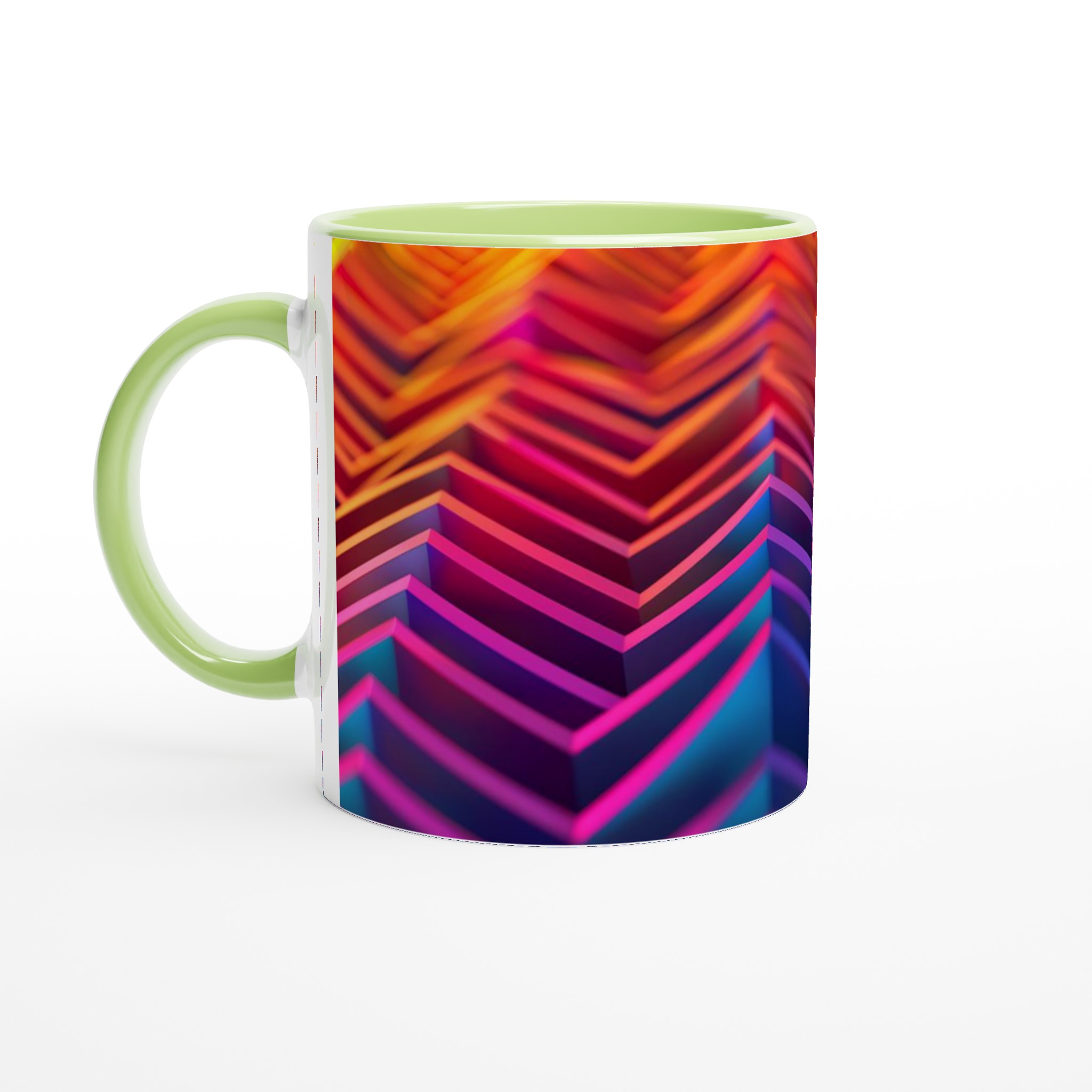 Neon Våg Keramisk Mugg – 11oz Kaffemugg i Ditt Val av Färg 7 5fd555c2-efa9-469d-a7c7-01c9832f2c57