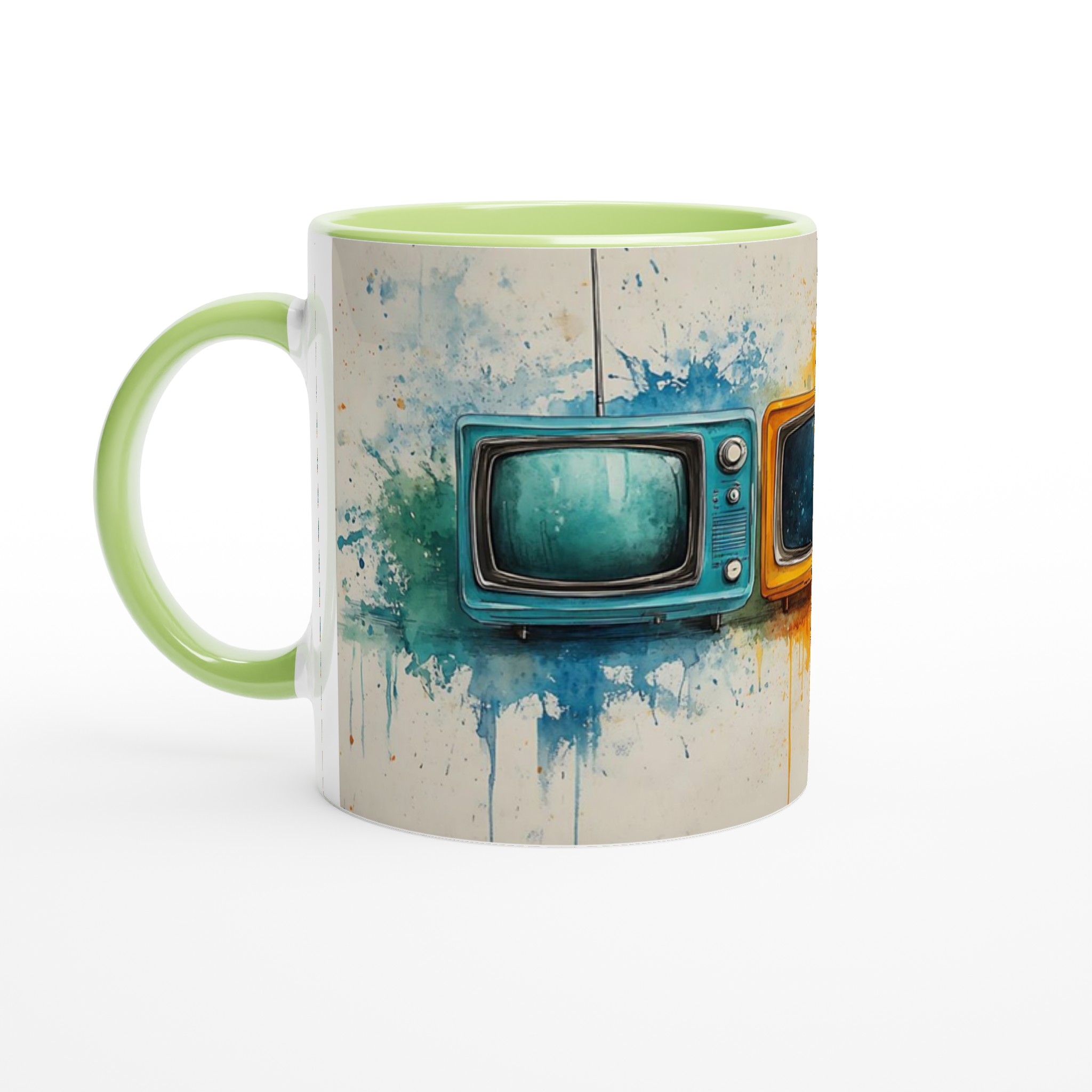 Retro TV Pop Art Keramikmugg – Färgglad Design för Kaffeälskaren i 7 Nyanser! 7 60419613-2d2a-45ee-8212-6f6d3d3cf19a