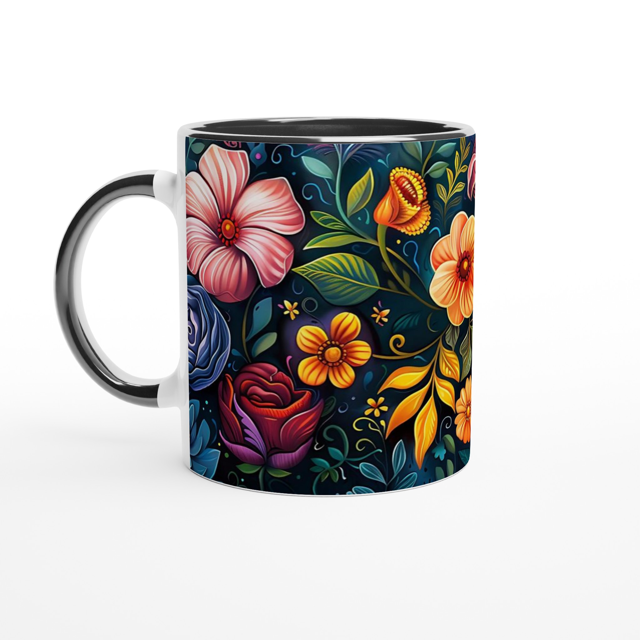 Blomstrande Keramikmugg: Välj din Favoritfärg – 11 oz Premium Kaffemugg 4 607cf0eb-7937-42d6-b98d-8e73f67766bb
