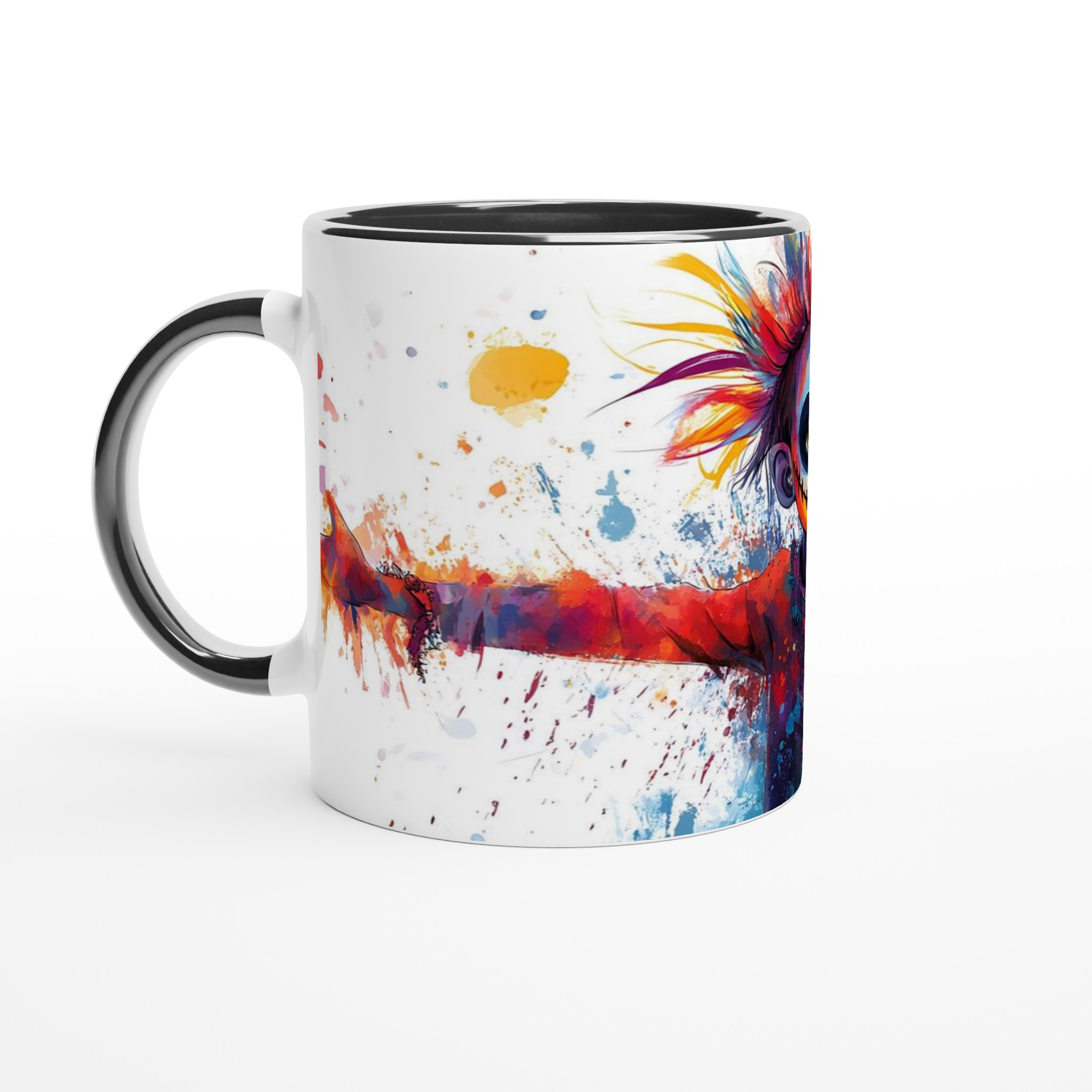 Färgsprakande Sugar Skull Keramikmugg – Utforska din Kreativitet med 7 Livfulla Färger! 4 607f02fc-2898-43a6-8729-579328e3a001
