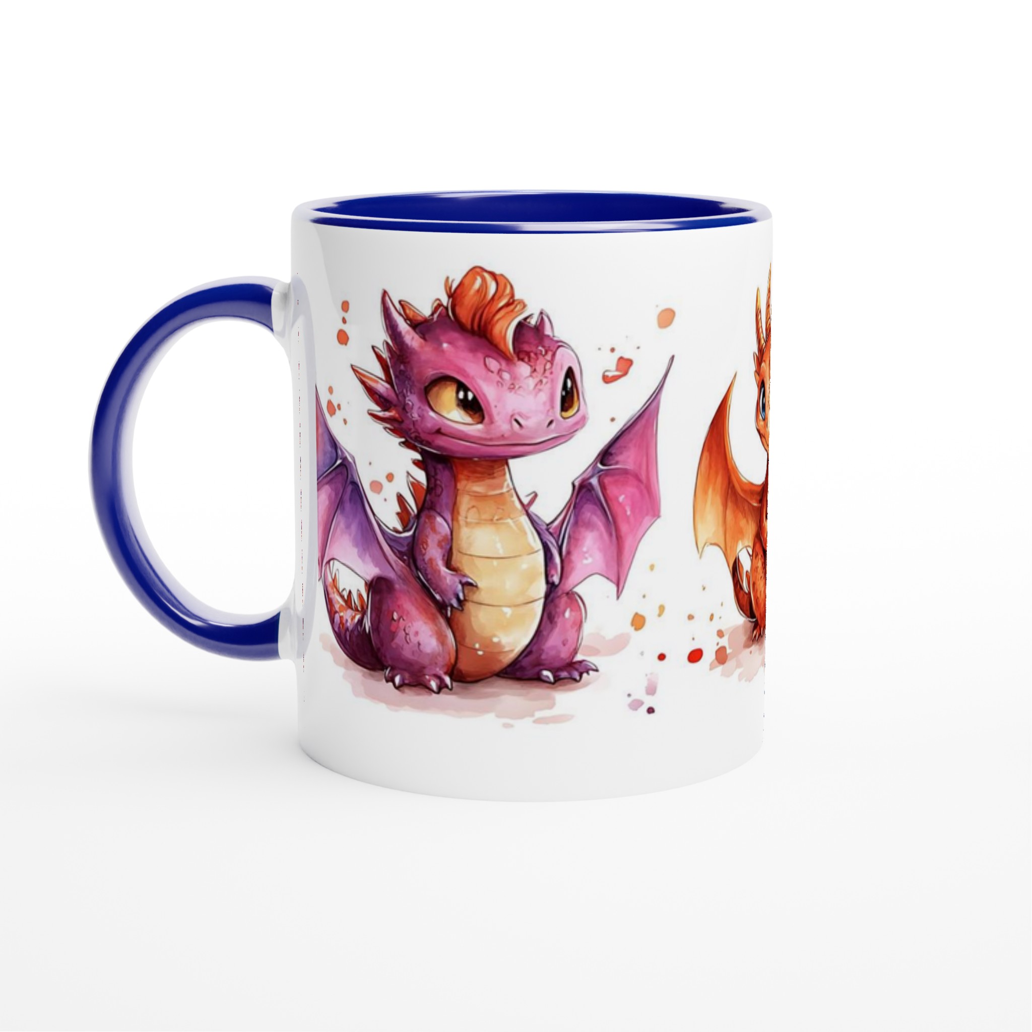 Söta Drakvänner Keramisk Mugg - 11oz i Valfri Färg, Perfekt för Kaffeälskare & Fantasyfans! 2 60884b7d-0eab-450c-80d1-4e446c1d9d6b