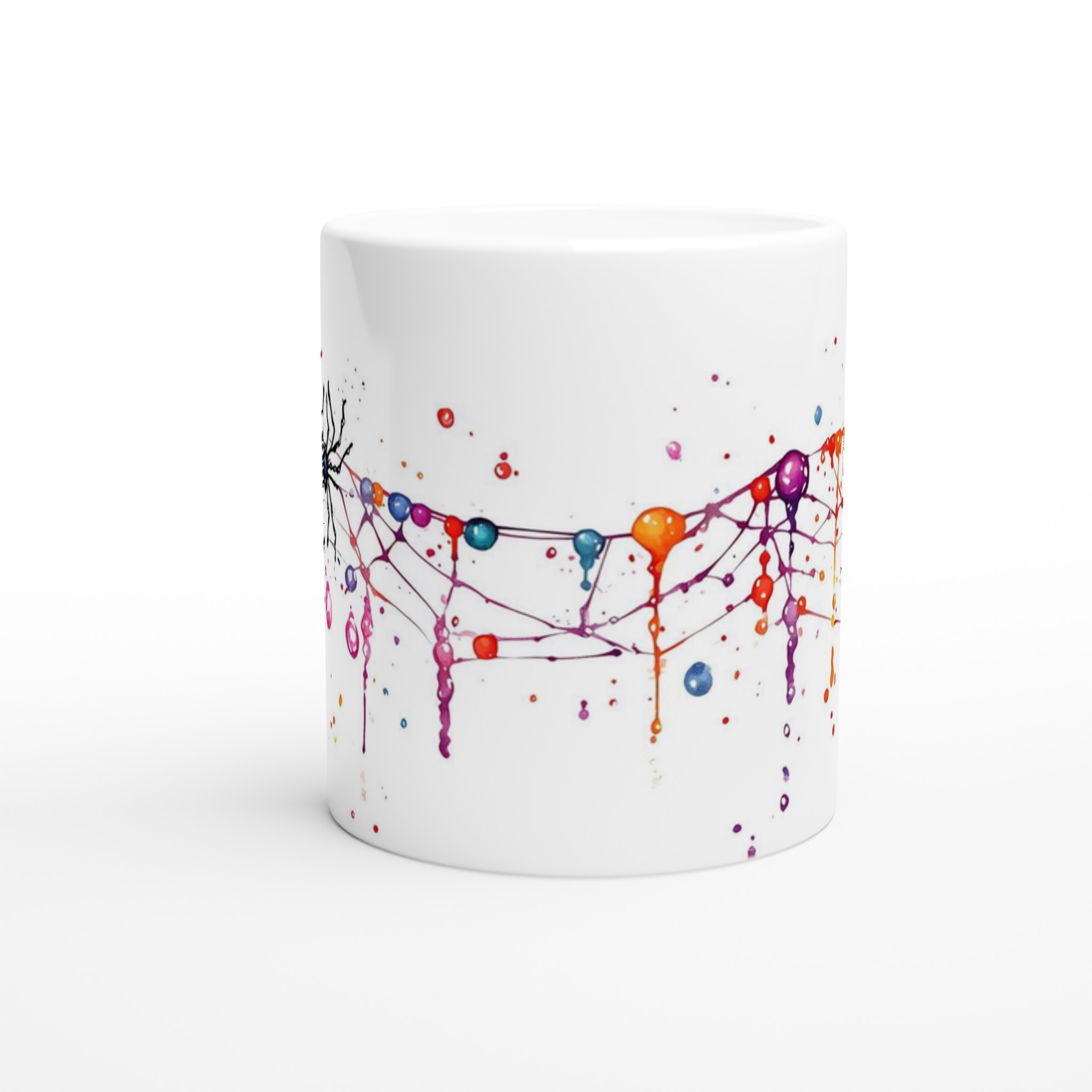 Läskig Rolig Halloween Mugg – Levande Akvarell Jack-o'-Lantern Design 8 60b19bc7-bd69-412c-97c8-ced787e50f67