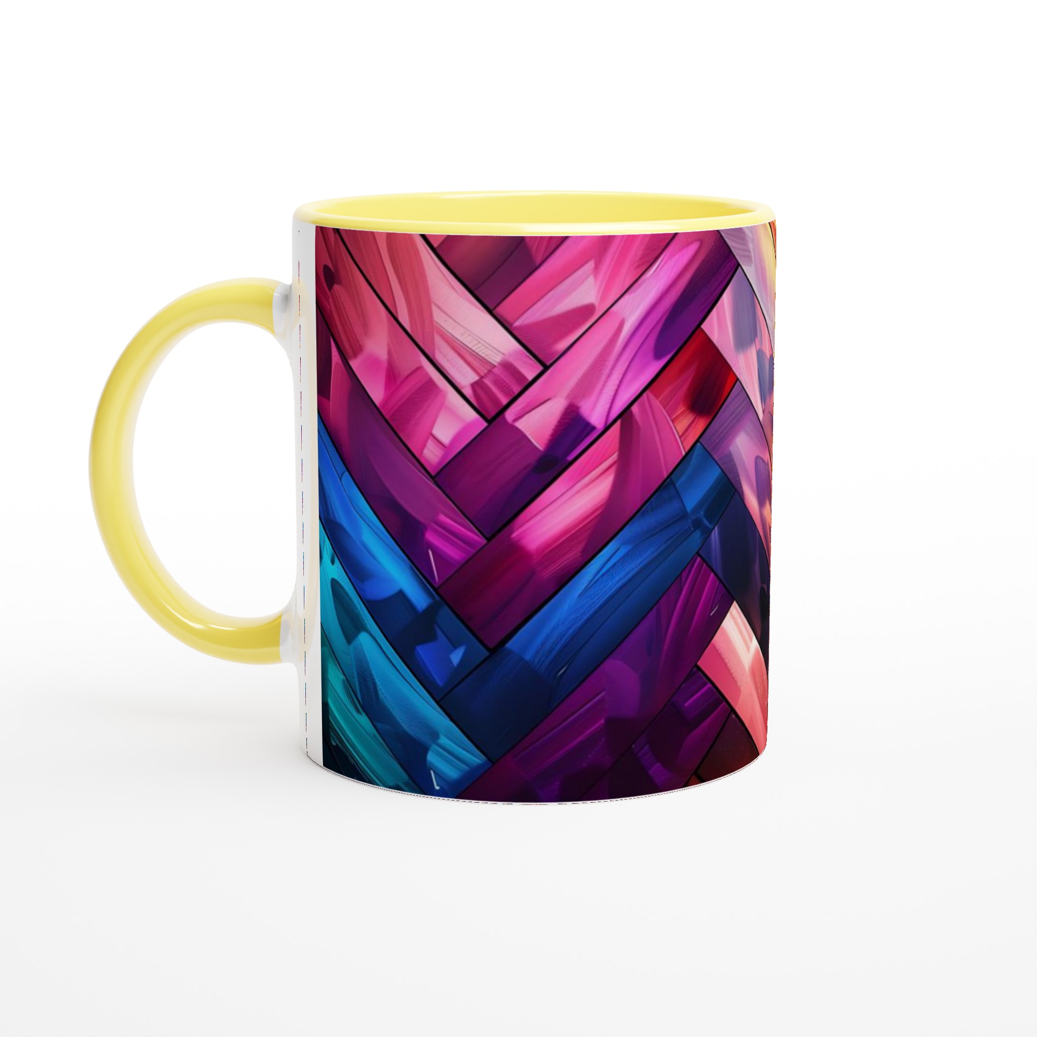 Abstrakt Mosaik Keramikmugg - 11oz Vibrant Konstnärlig Design i Flera Färger 3 60b26646-5705-41ec-a525-ea8c0120e3b3