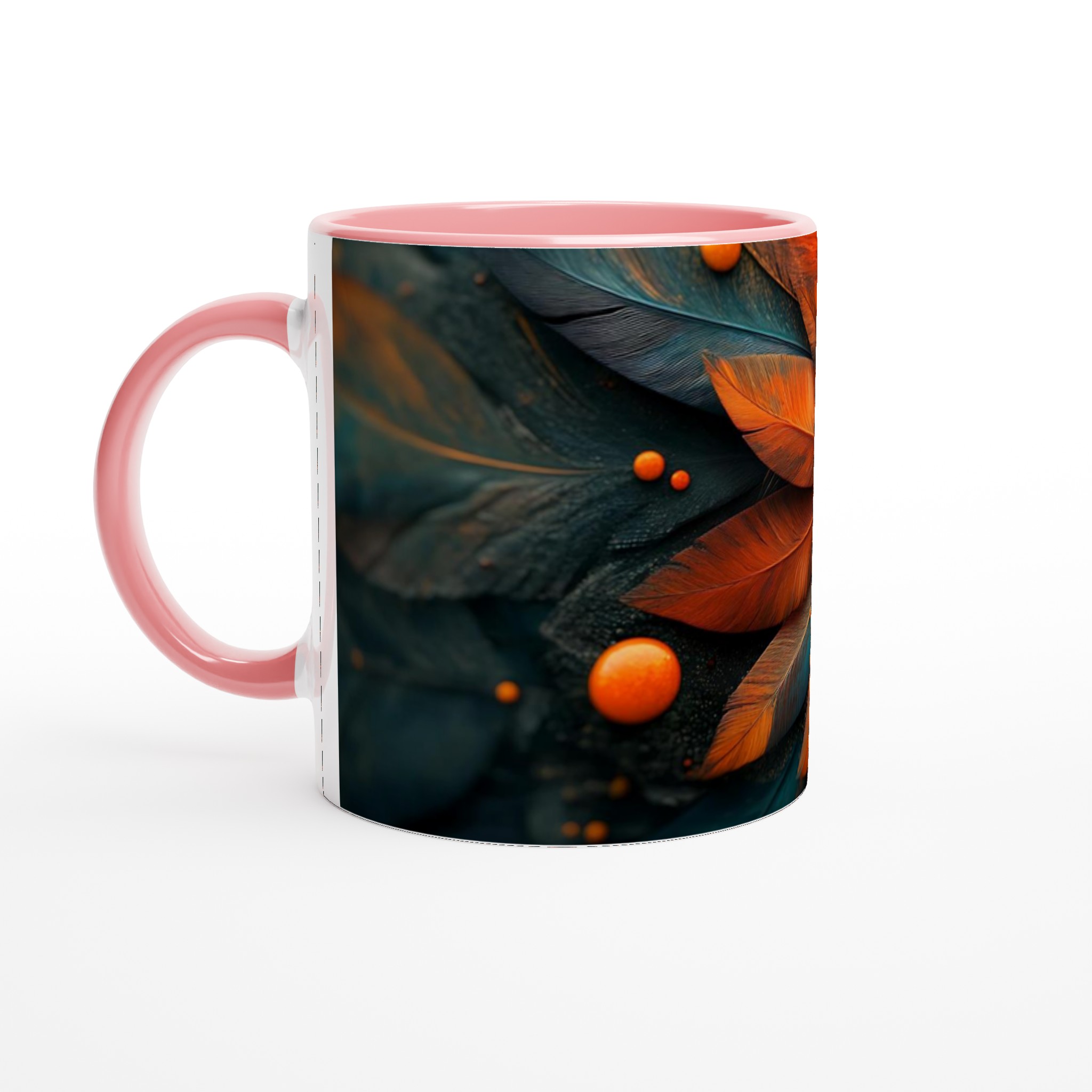 Aztec Inspired Feather Mandala Mugg - Välj din färg 6 61161475-b309-4e82-90f8-557d3660539f