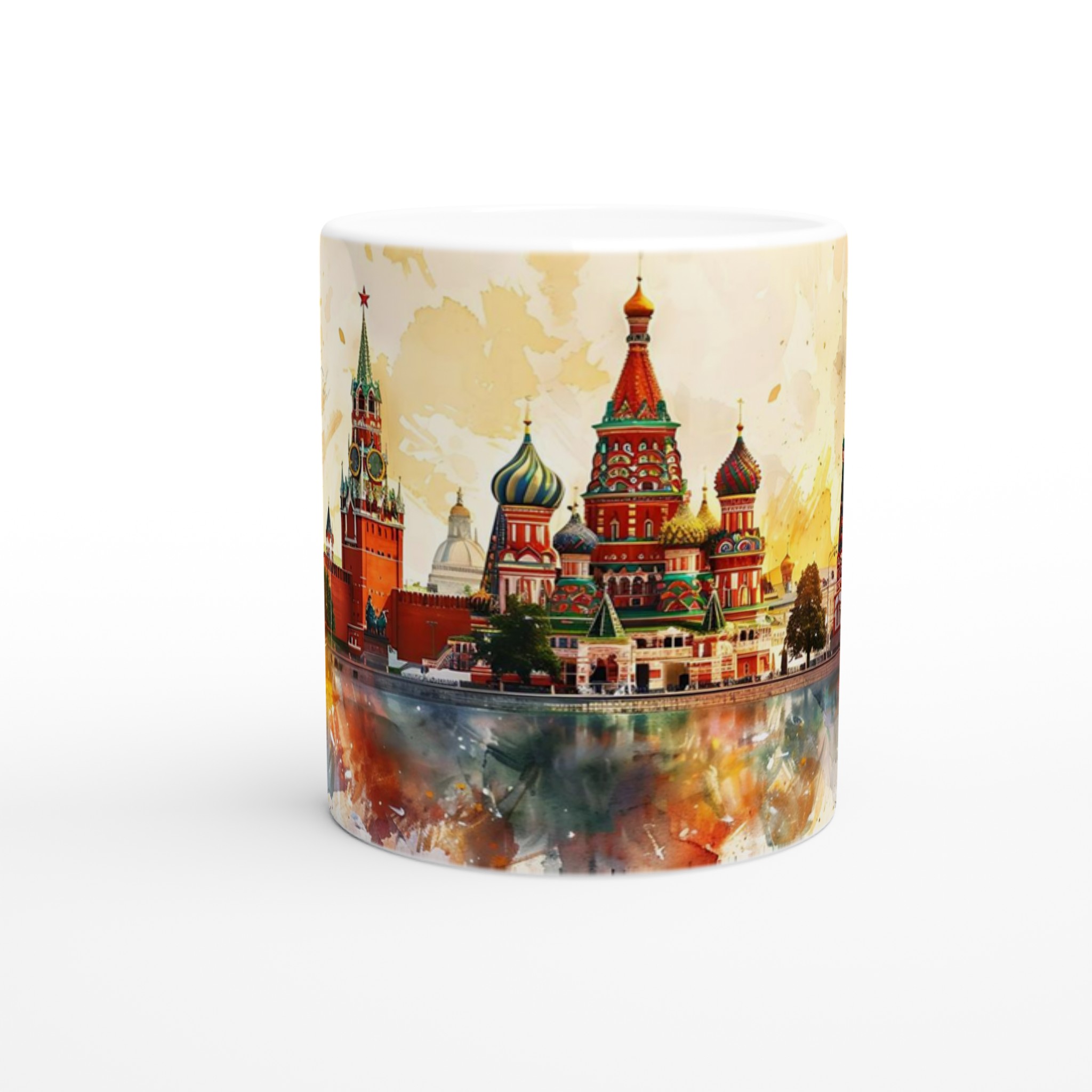 Konstnärlig St. Basil's Katedral Mugg - Akvarellprakt i din hand, 11 oz 8 61241807-eb54-4037-bfaa-87517b827ddf
