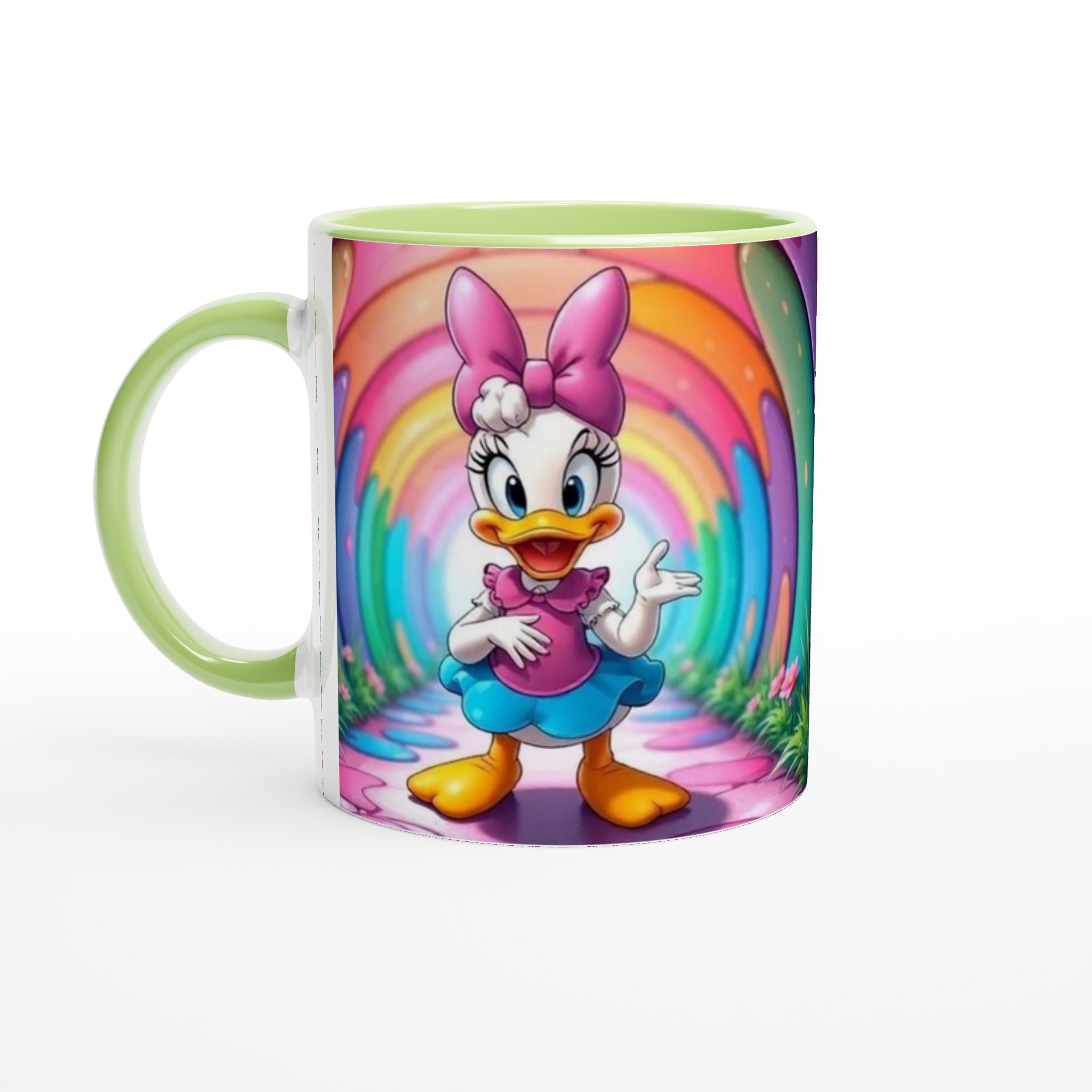 Vit 11oz keramisk mugg med lekfullt färgglatt motiv i rosa och blått – välj din favoritfärg 7 6128aad0-3bcd-4fc4-b58b-248ca1bd2a00