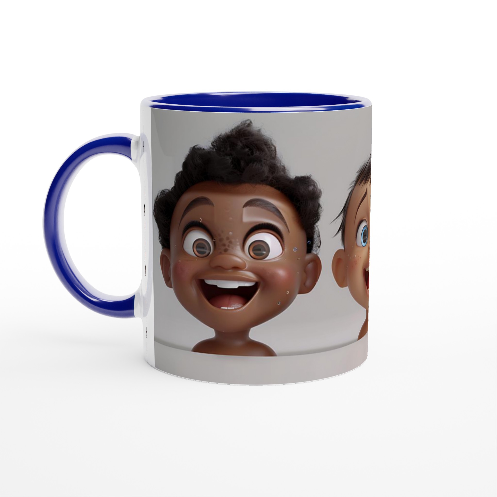Glada Barn Ansikten 11oz Keramisk Mugg – Lys Upp Din Dag med Roliga Motiv & Färgglada Val! 2 613af341-febe-4ef0-b9c9-14556b496574