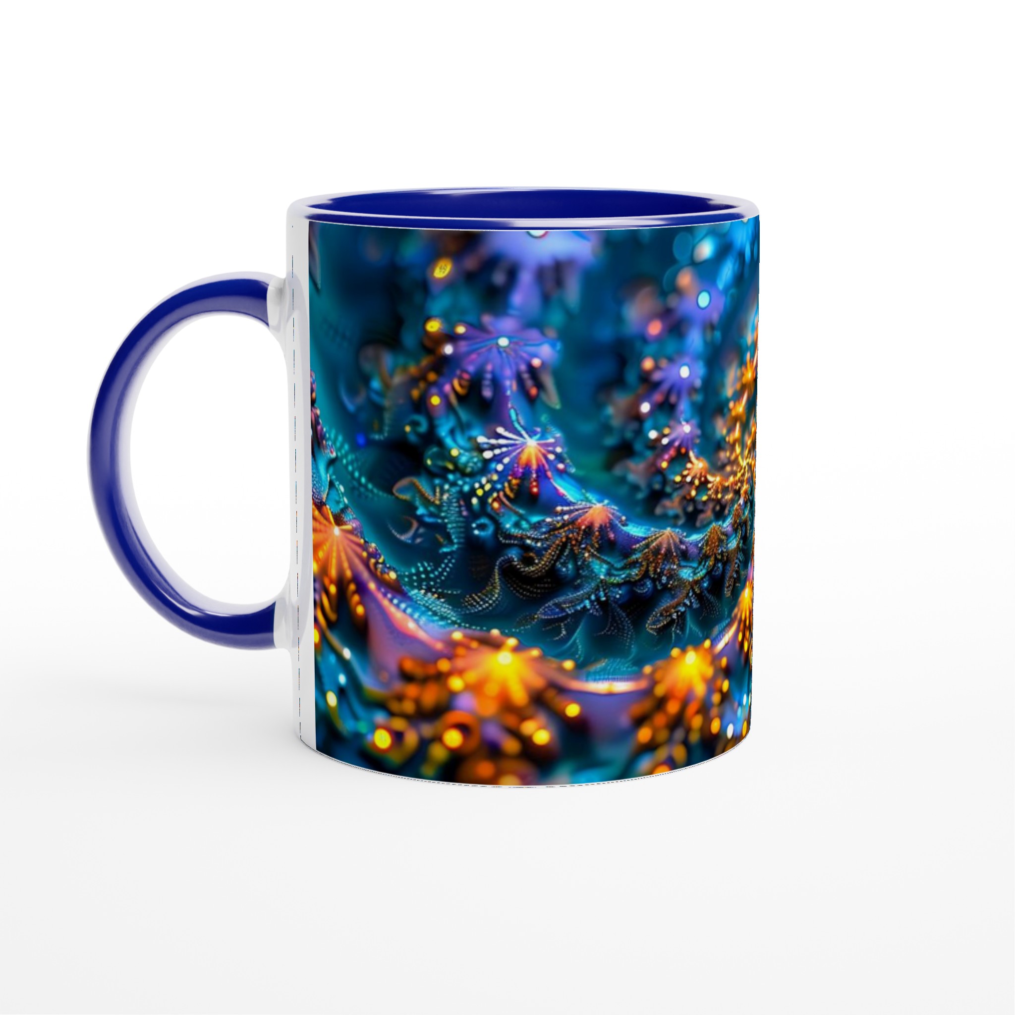 Kosmisk Dans 11oz Keramikmugg – Strålande Fraktal Konst i Din Hand 2 61656b0a-d3f6-46d4-9cb7-7e528bef04b6