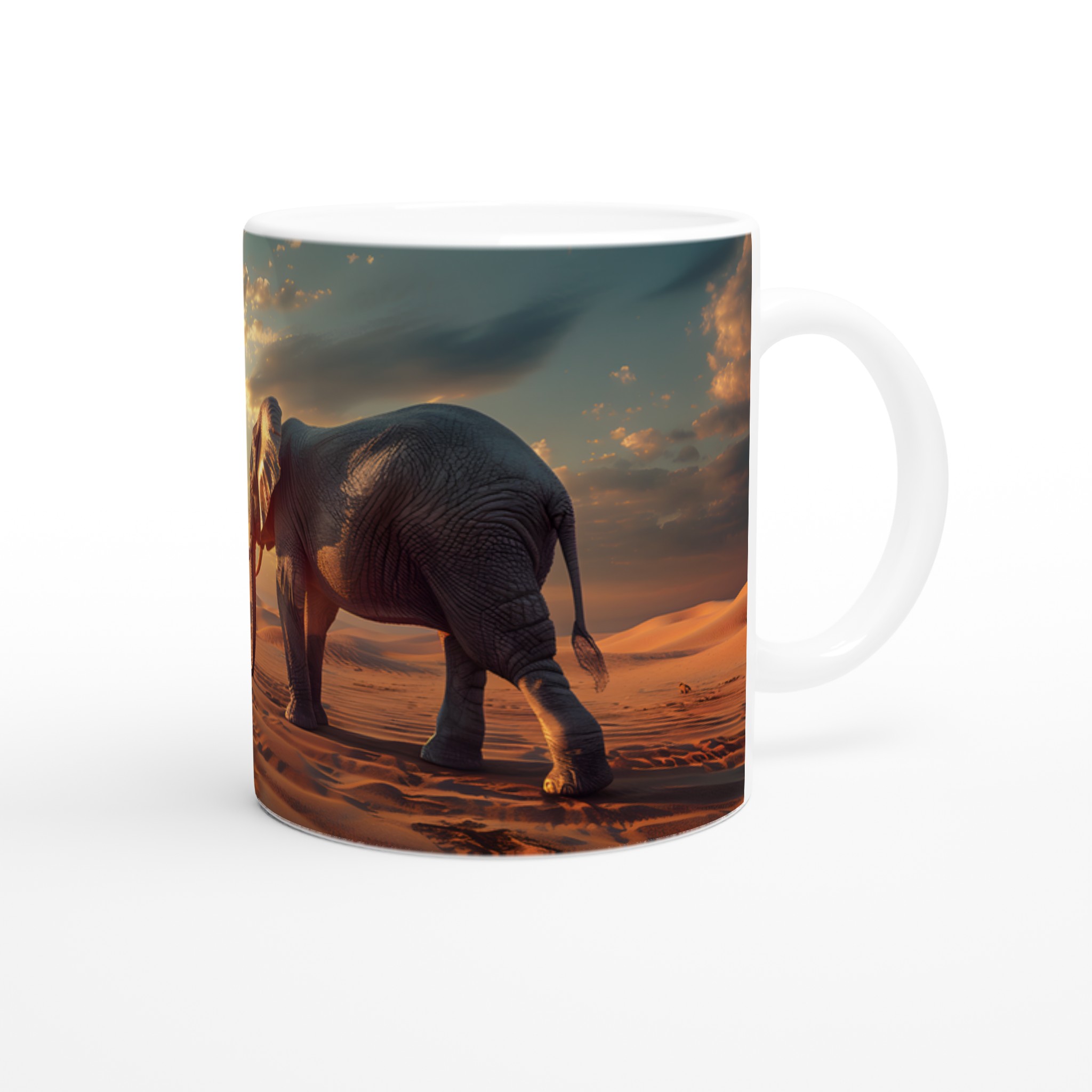 Majestätisk Elefant i Solnedgång – 11 oz Keramisk Mugg för Äventyrslystna 9 616b3629-b9cc-4300-94dd-cf8ee34f4867