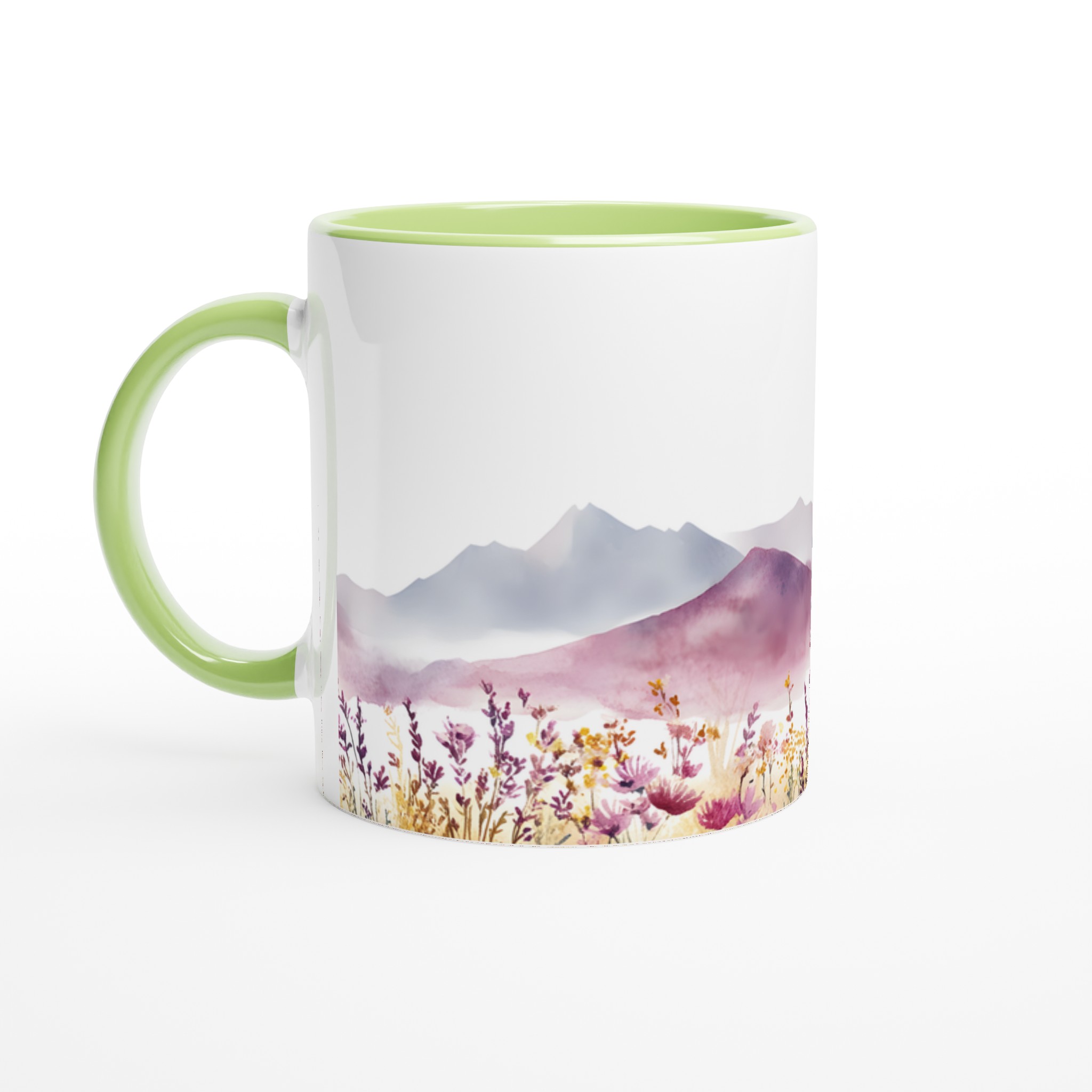 Akvarell Berg och Vildblommor Keramikmugg – En touch av lugn i din vardag 7 6184d869-c162-4323-ae83-385f150a2b7f