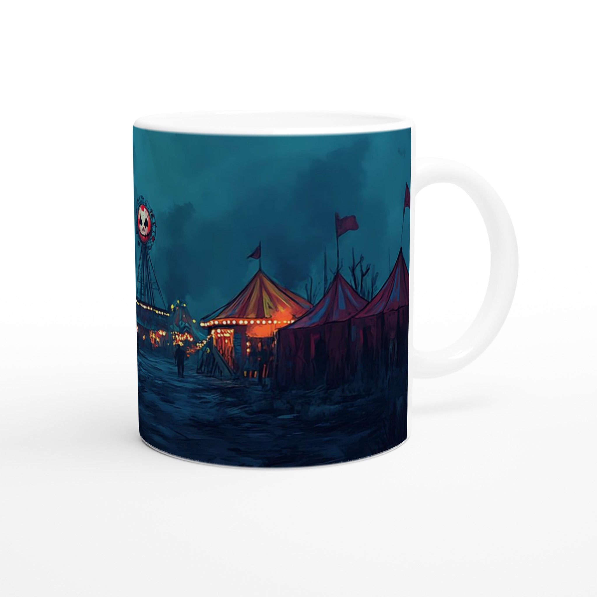 Mystisk Skräckcirkus Mugg – 11 oz Keramisk Kaffemugg i Ditt Val av 7 Färger 9 61a37173-51f1-4f5b-85da-0522c26192a6