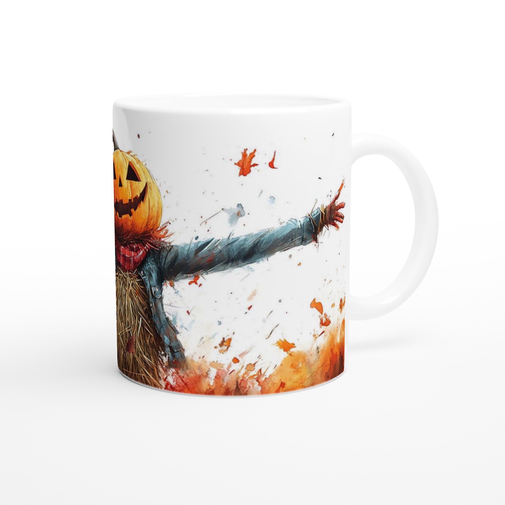 Glad Halloween Pumpa Skrämma Mugg – Levande Akvarell Keramik Kaffekopp i Flera Färger 9 61ab9ce0-f54e-4a33-831b-9bef4f787b95