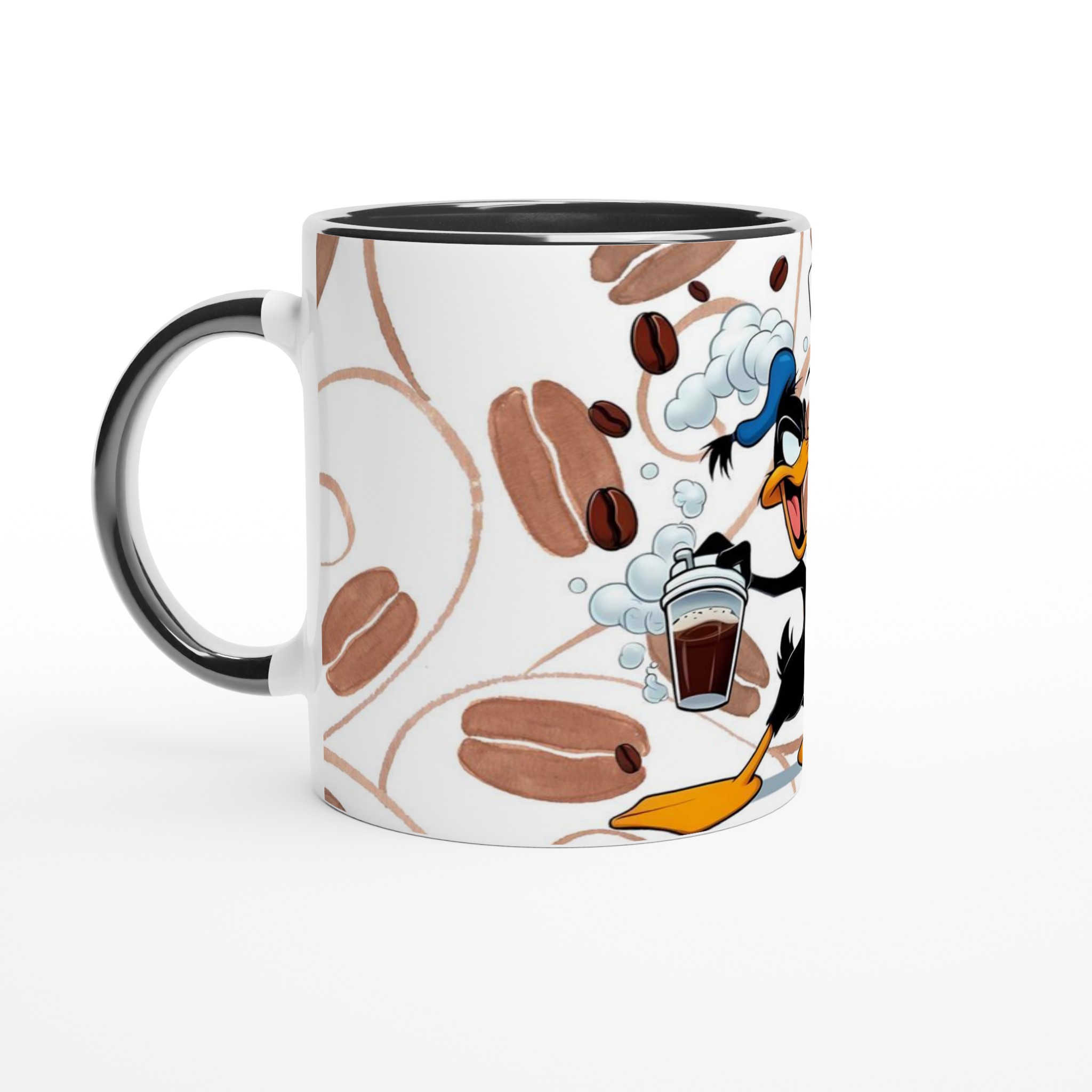 Vit 11oz keramikmugg med Daffy Duck och humoristiskt kaffemotiv – välj din favoritfärg 4 61ac41c9-c70f-4b59-bdd1-9ac4025cc520