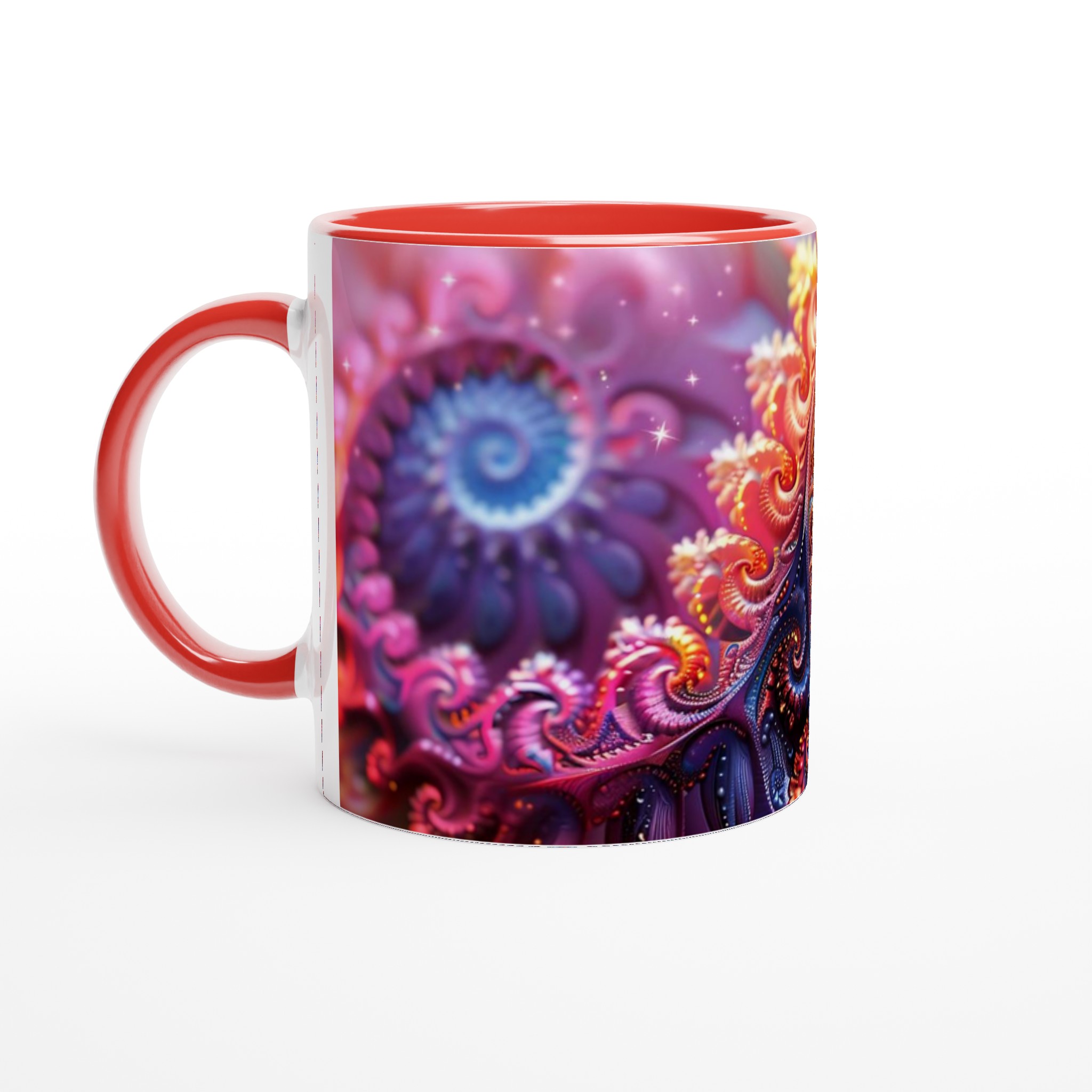 Abstrakt Spiral Keramikmugg - 11oz Färgexplosion för Din Kaffe- eller Testund 5 61dd4e7b-e742-452f-a956-a4727525b94e