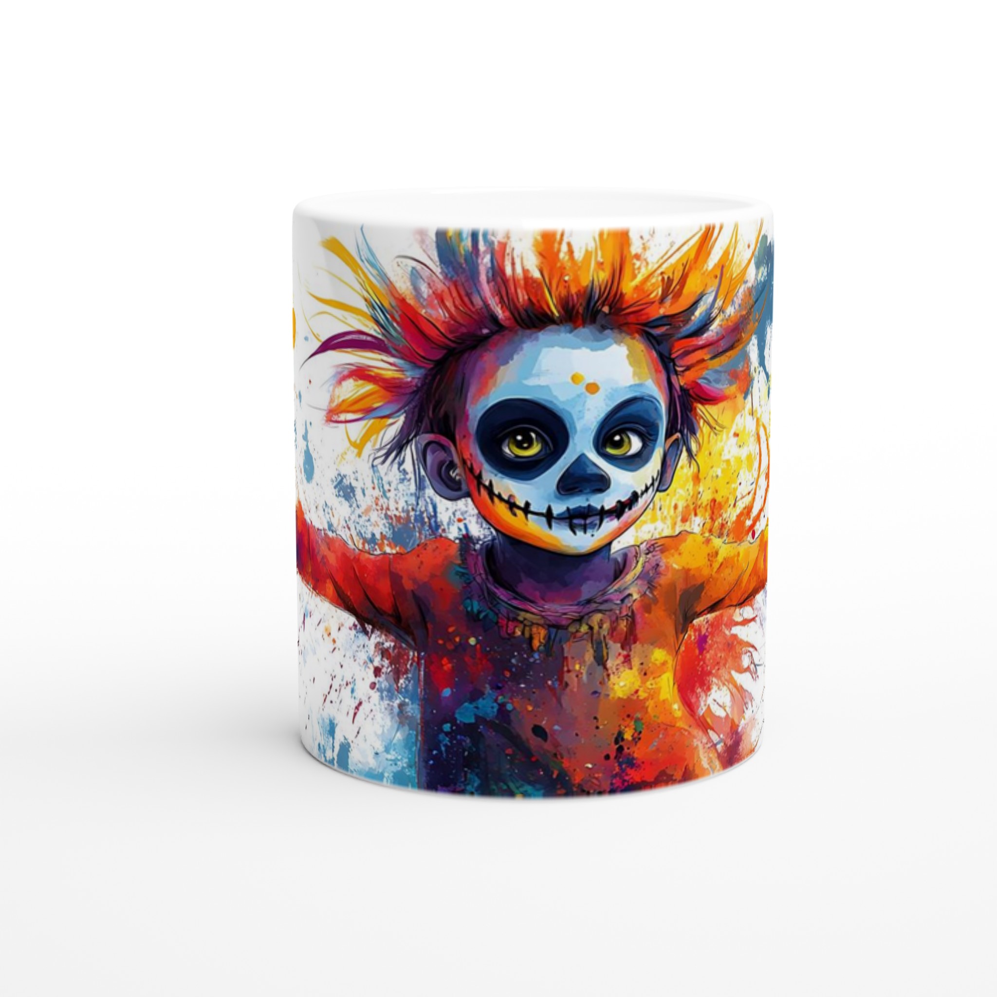 Färgsprakande Sugar Skull Keramikmugg – Utforska din Kreativitet med 7 Livfulla Färger! 8 61ec78c4-e56a-4925-b15c-7d30d2f46dad