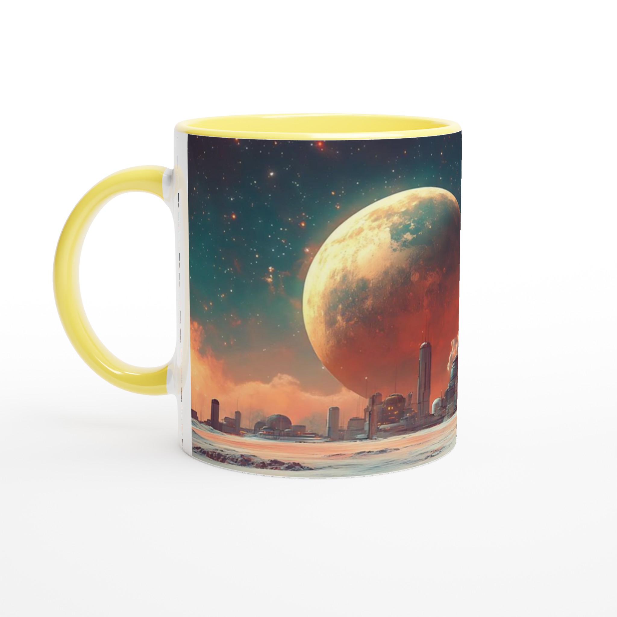 Kosmisk Stad Keramikmugg - 11oz, Sci-Fi Design, Hållbar och Diskmaskinssäker – Välj bland 7 Färgstarka Nyanser 3 61f06acb-0b24-4c7d-bc0b-96d481518621