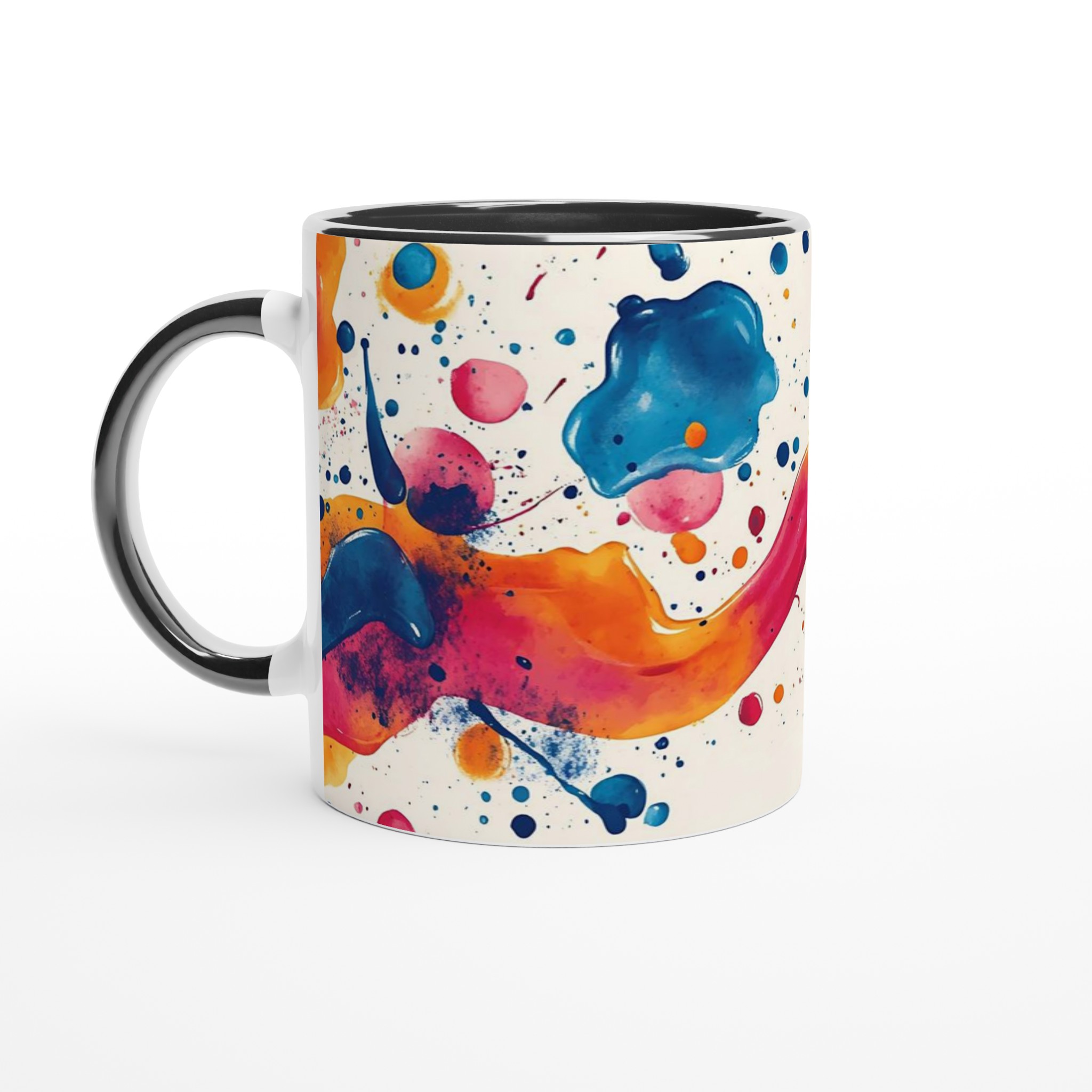 Konstnärlig Färgexplosion 11oz Keramikmugg – Välj bland 7 Livfulla Nyanser 4 621eef54-ca96-4317-8069-4e4e8ea01bc1