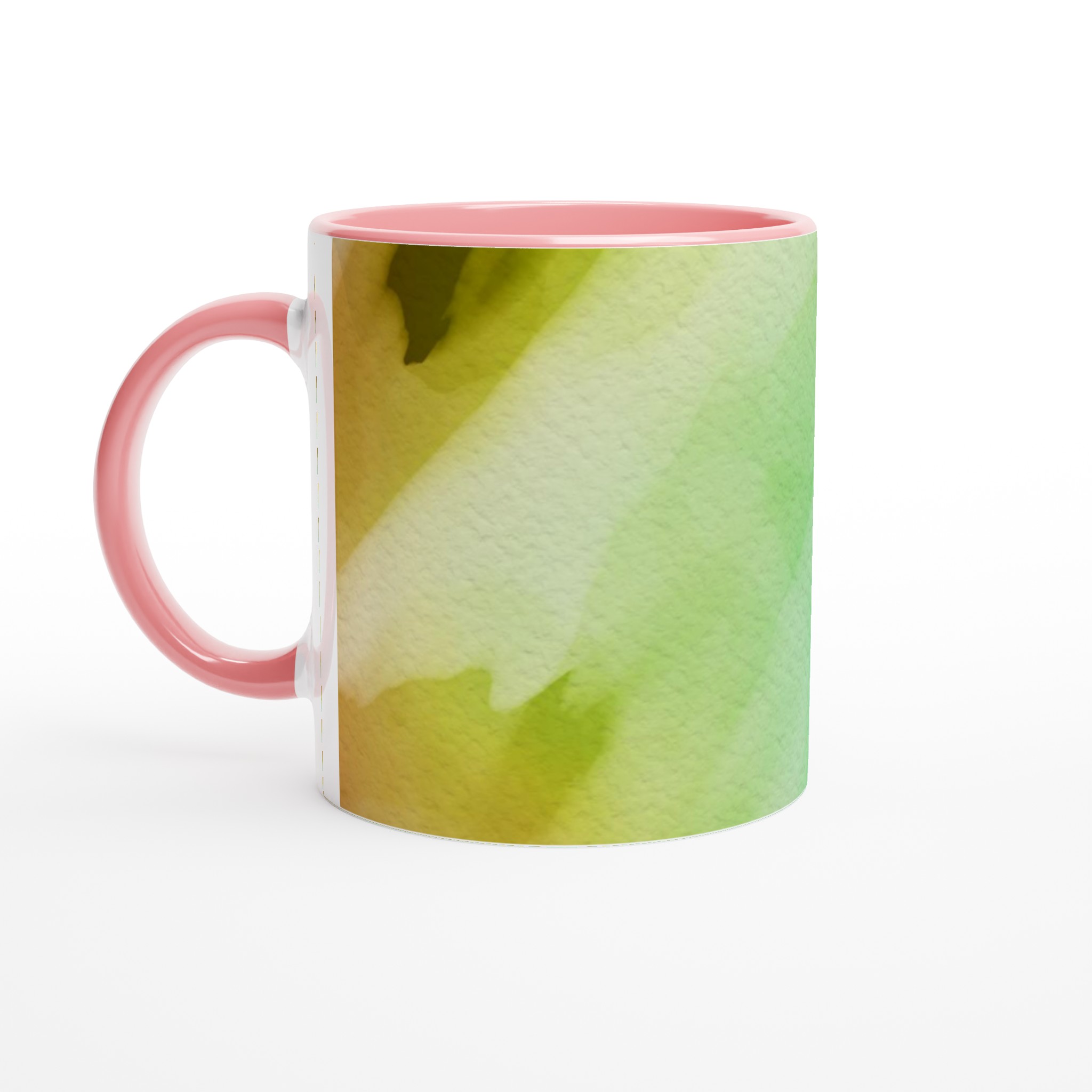 Vit 11oz keramisk mugg med mjuka akvarelltoner – välj din favoritfärg för en personlig touch 6 6225a10e-0dea-46f0-aab6-72f50eeab014