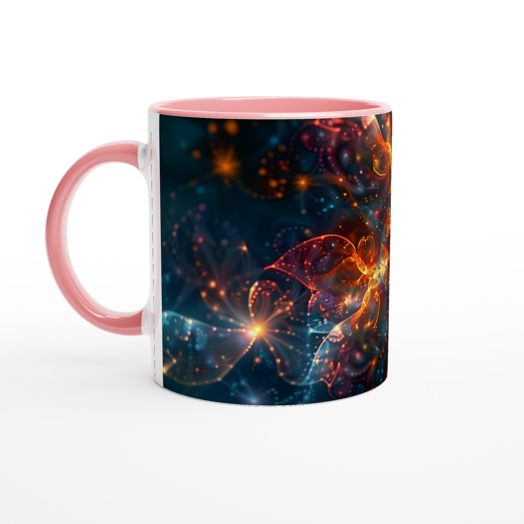 Kosmisk Blomster Keramikmugg - 11oz, Välj Din Färg! 6 62263a87-867c-4e1f-b295-4145768bf576