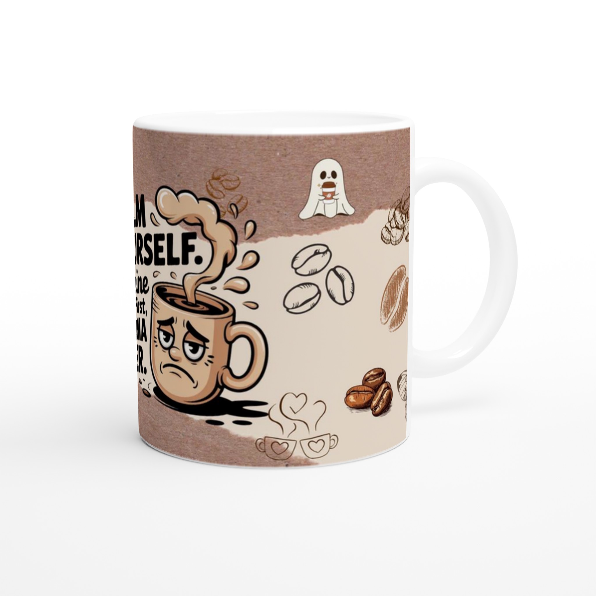 Humoristisk Vit 11oz Keramisk Mugg med Kaffedrama & Kaffeälskartema – Välj din Färg! 9 622f5cc3-aaf2-478c-8801-0ec1745309ab