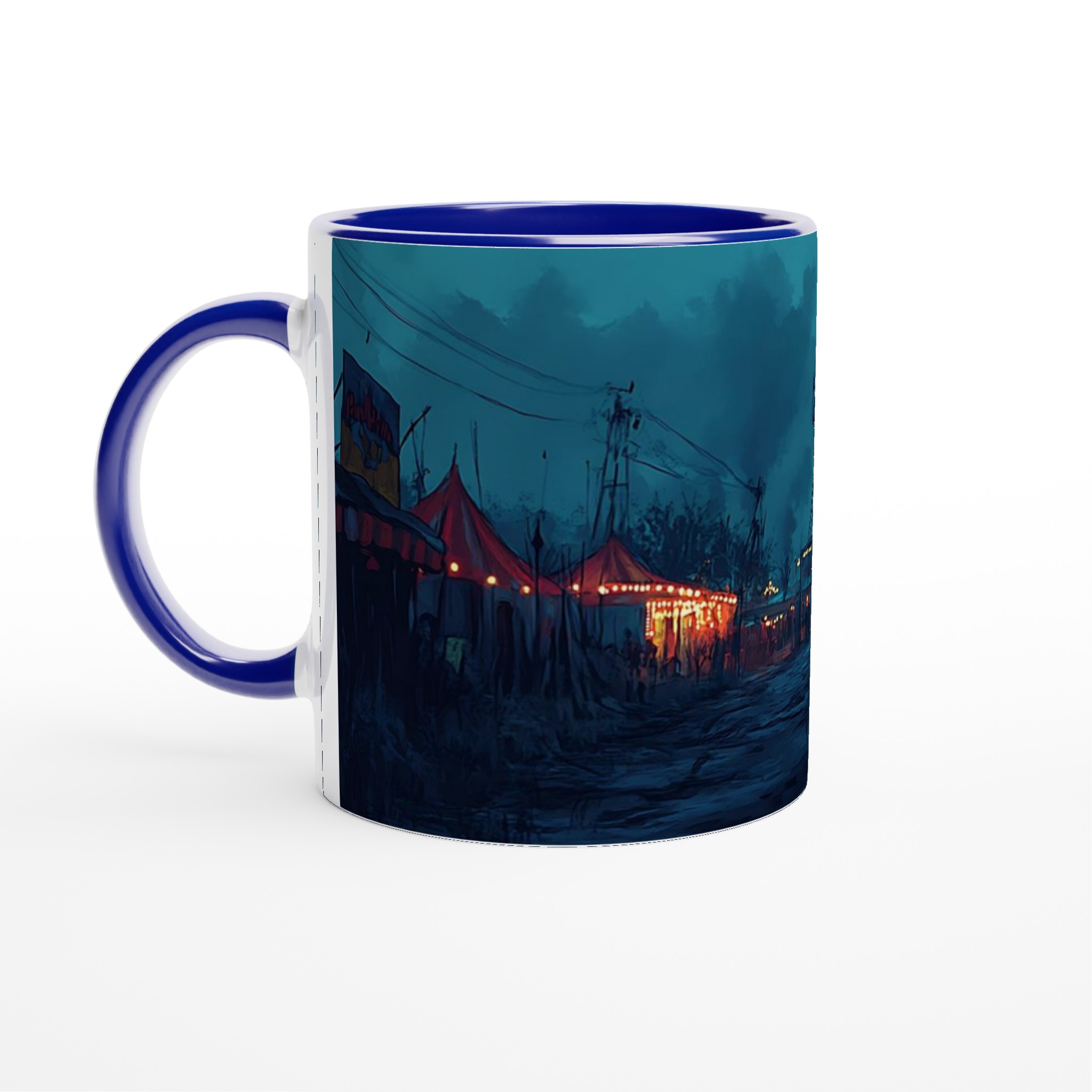 Mystisk Skräckcirkus Mugg – 11 oz Keramisk Kaffemugg i Ditt Val av 7 Färger 2 6238a962-1ad4-46e5-8bc5-796ab83a749a