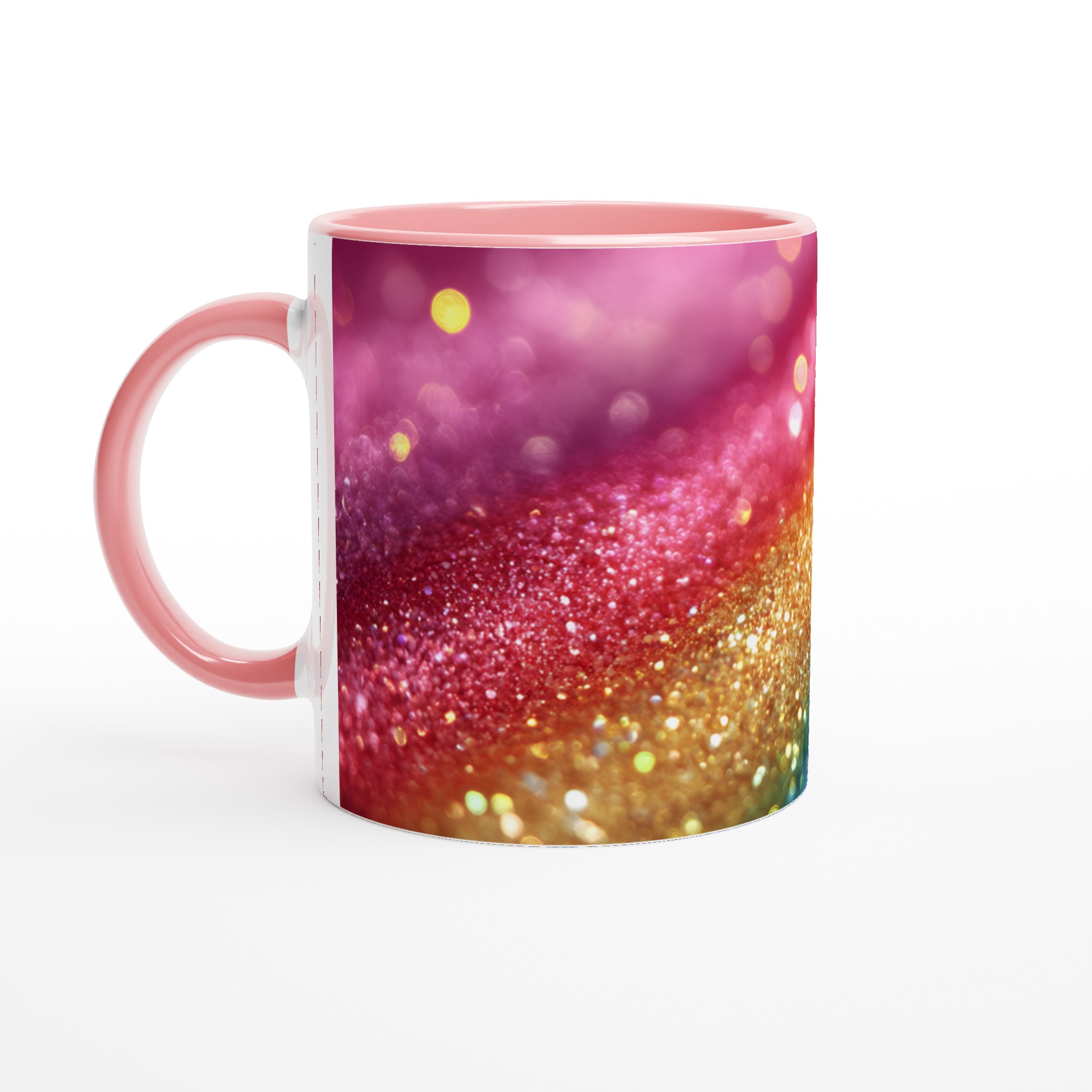 Glittrande Regnbågsfärgade 11oz Keramisk Mugg – Lysande Design i Ditt Val av 7 Färger 6 624d49dd-d4c7-40b3-a294-a458cd25be91