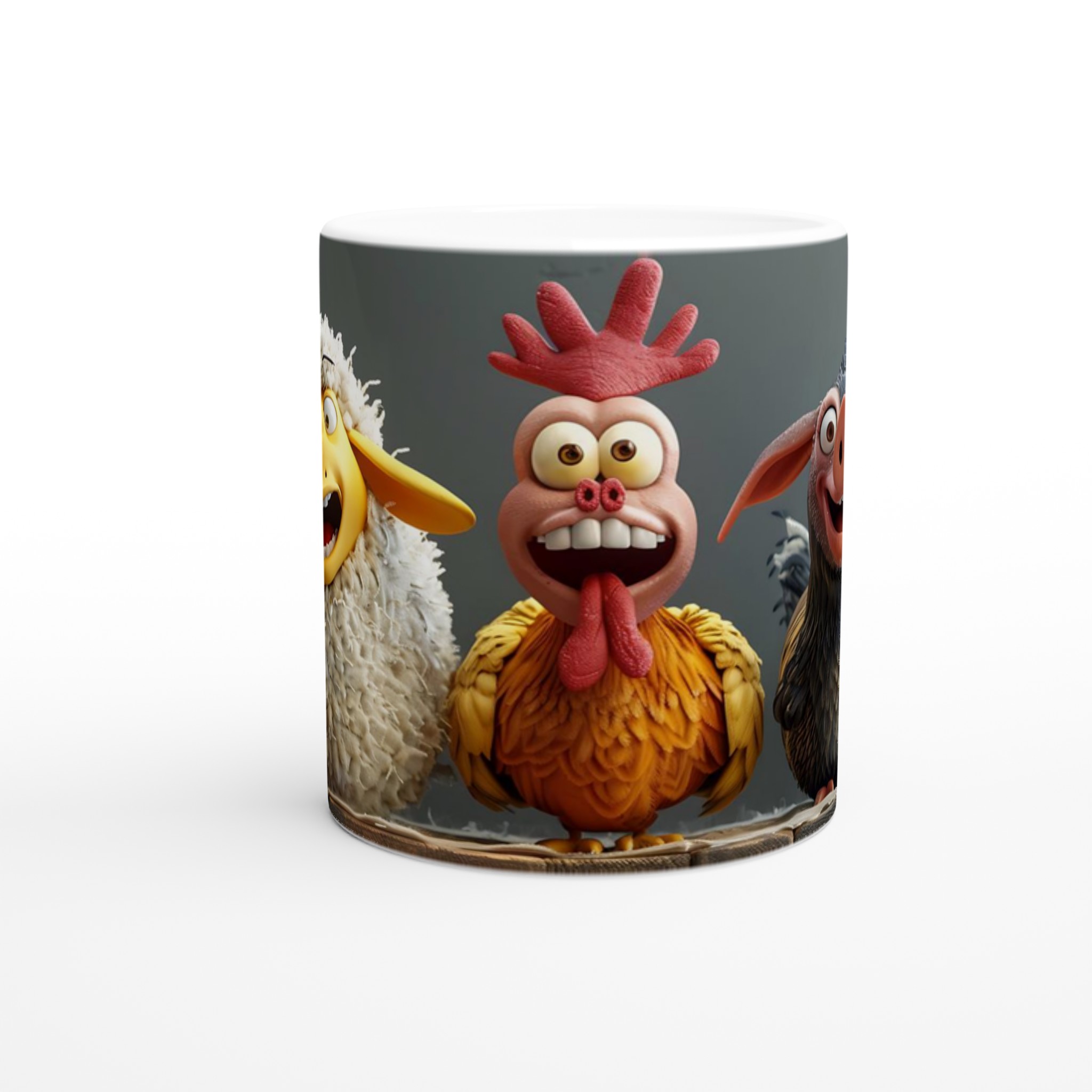 Humoristiska Bondgårdsdjur Mugg – 11oz Keramikmugg i ditt val av 7 Livfulla Färger 8 6299febe-66b6-4a10-9a10-513ec62f41fc