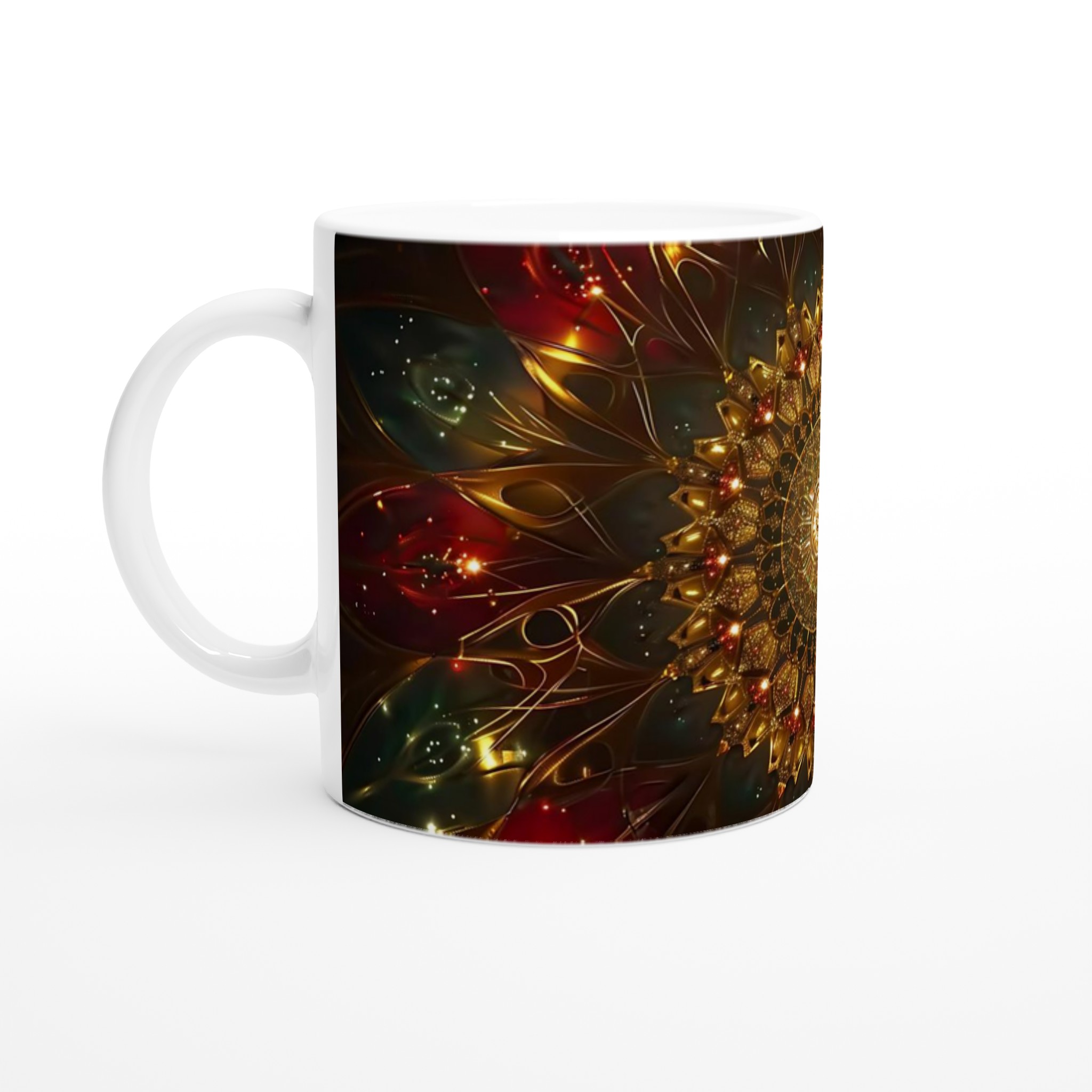 Abstrakt Mandala Lyx Mugg – 11oz Keramikmugg i ditt val av sju djärva färger 1 62d88e36-a103-4dff-875e-09066f064ab3