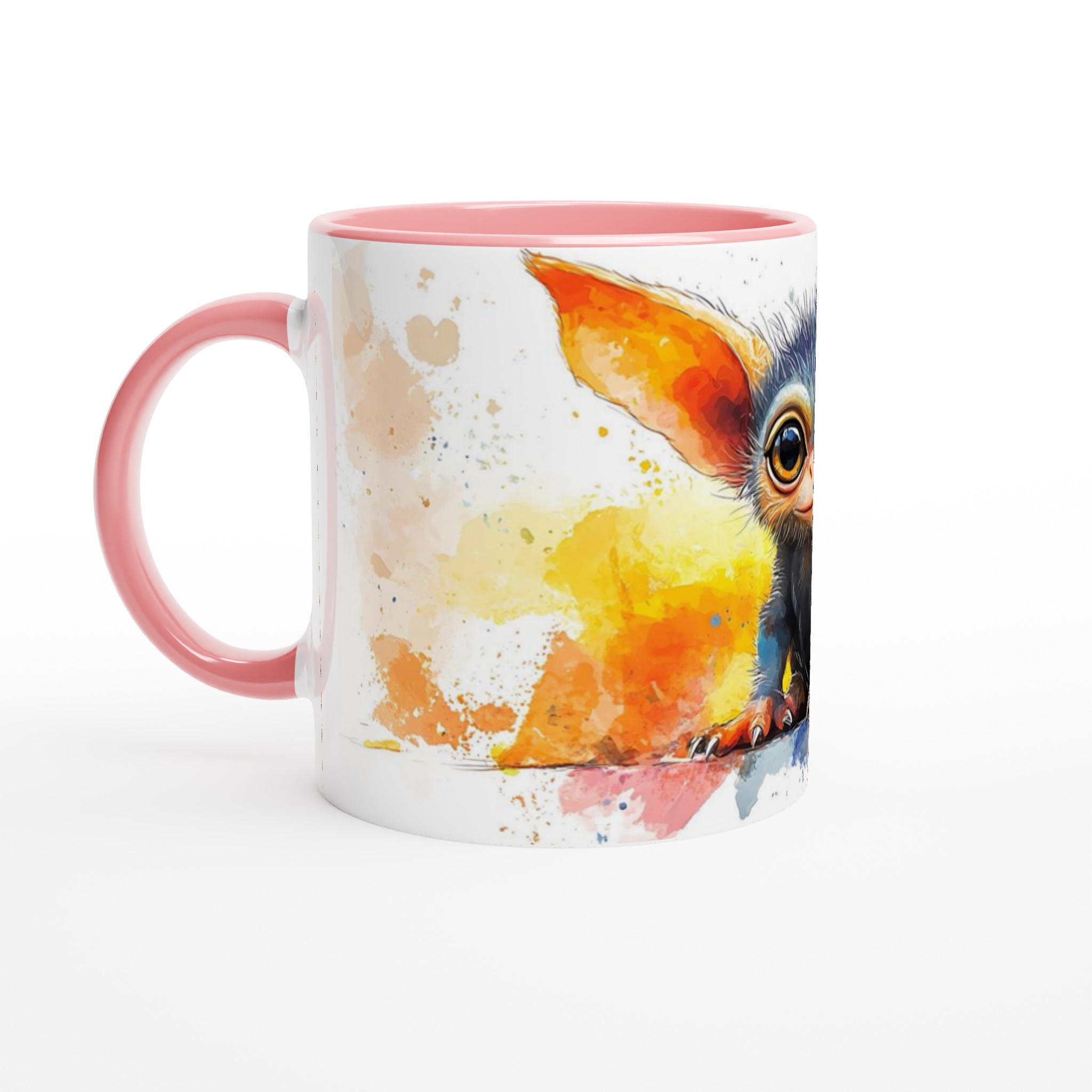Magical Critter Akvarell Mugg – Vit 11oz Keramisk Mugg med Färgstarkt Tryck 6 62ff7af8-7fca-4035-829d-14342b45a1e2