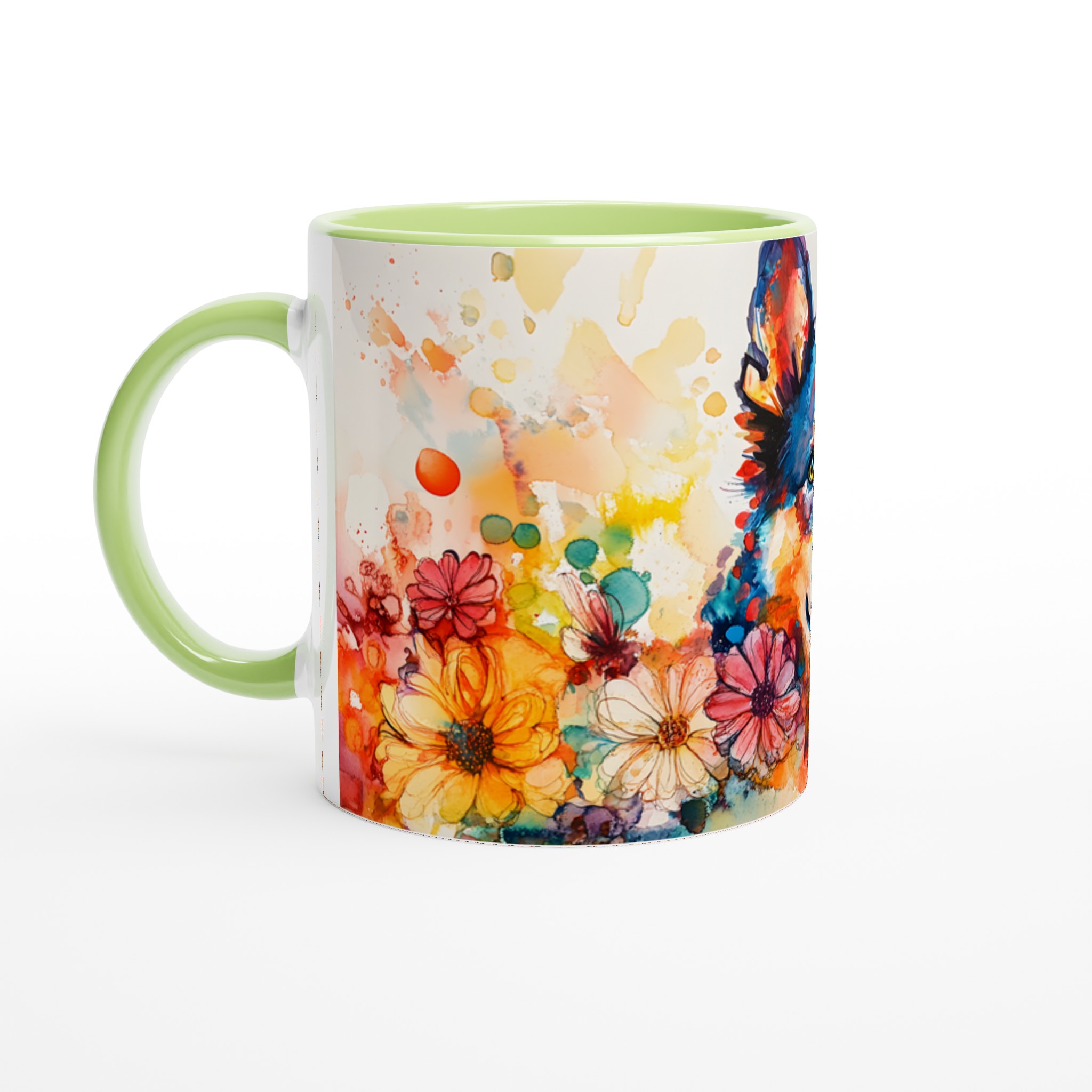 Konstnärlig Akvarellhundsmugg - Färgsprakande 11oz Keramisk Mugg för Djurälskare 7 6300a98e-69c6-41cb-bb22-8d217d7f8dfd
