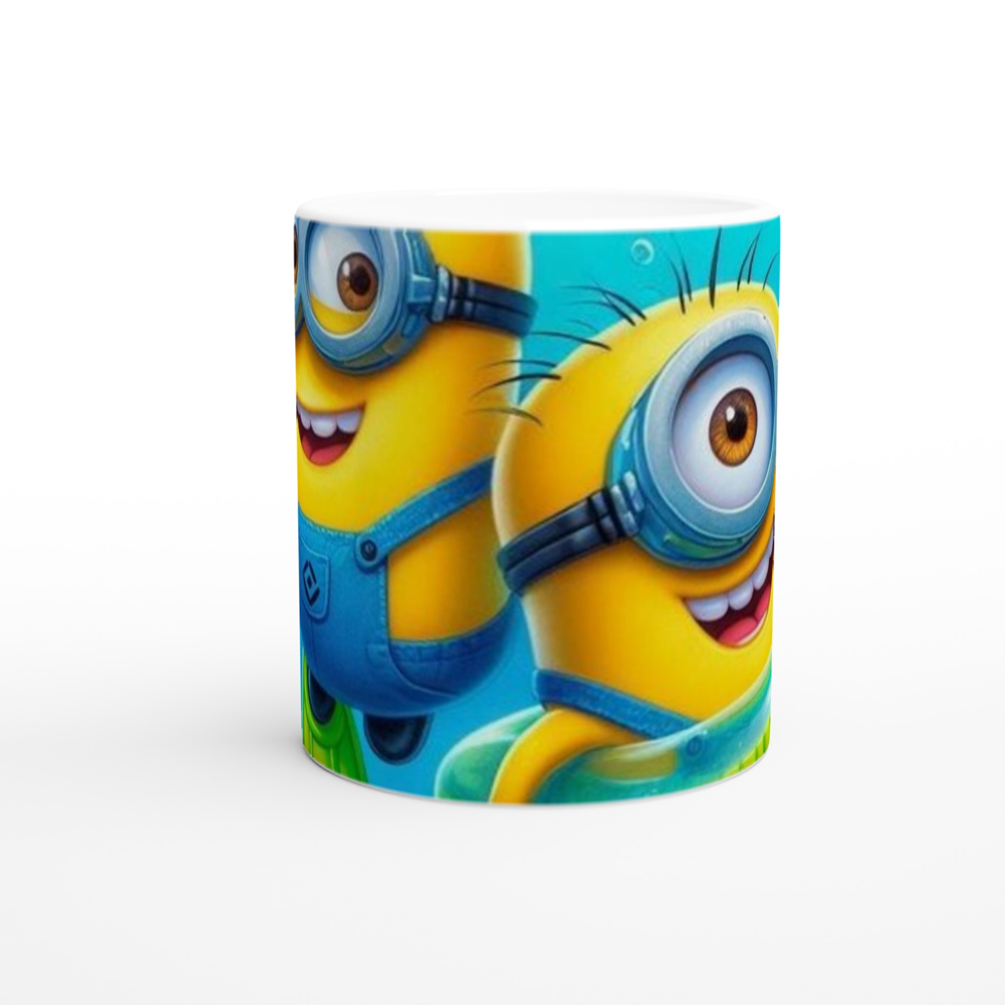Vit 11oz keramisk mugg med färgstarkt Minions-motiv – välj bland flera glada färger 8 6314cb84-4a14-452f-994a-241a0f150c53