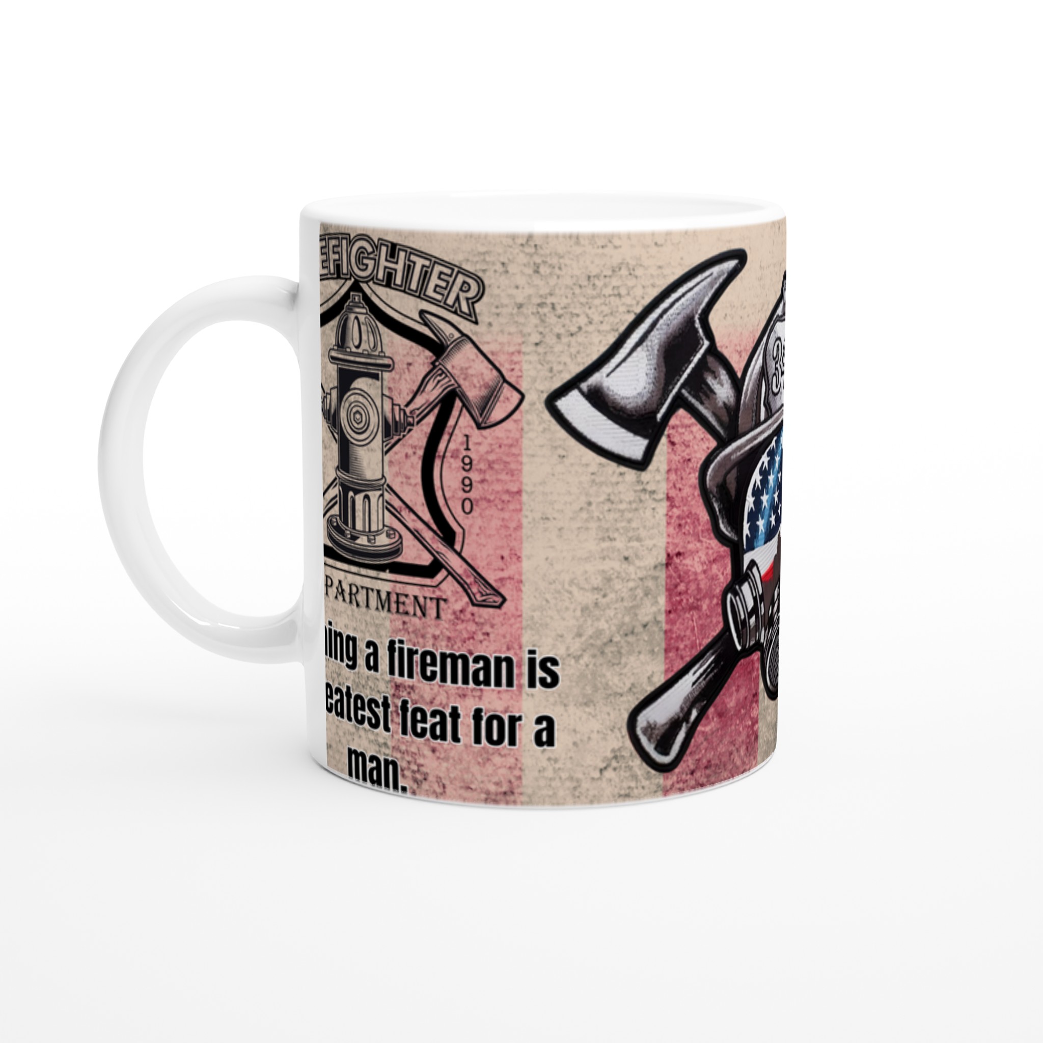 Vit 11oz keramisk mugg med eldsjäl-design – välj bland sju kraftfulla färger 1 632c9807-5af3-4508-a04e-06c08c837985