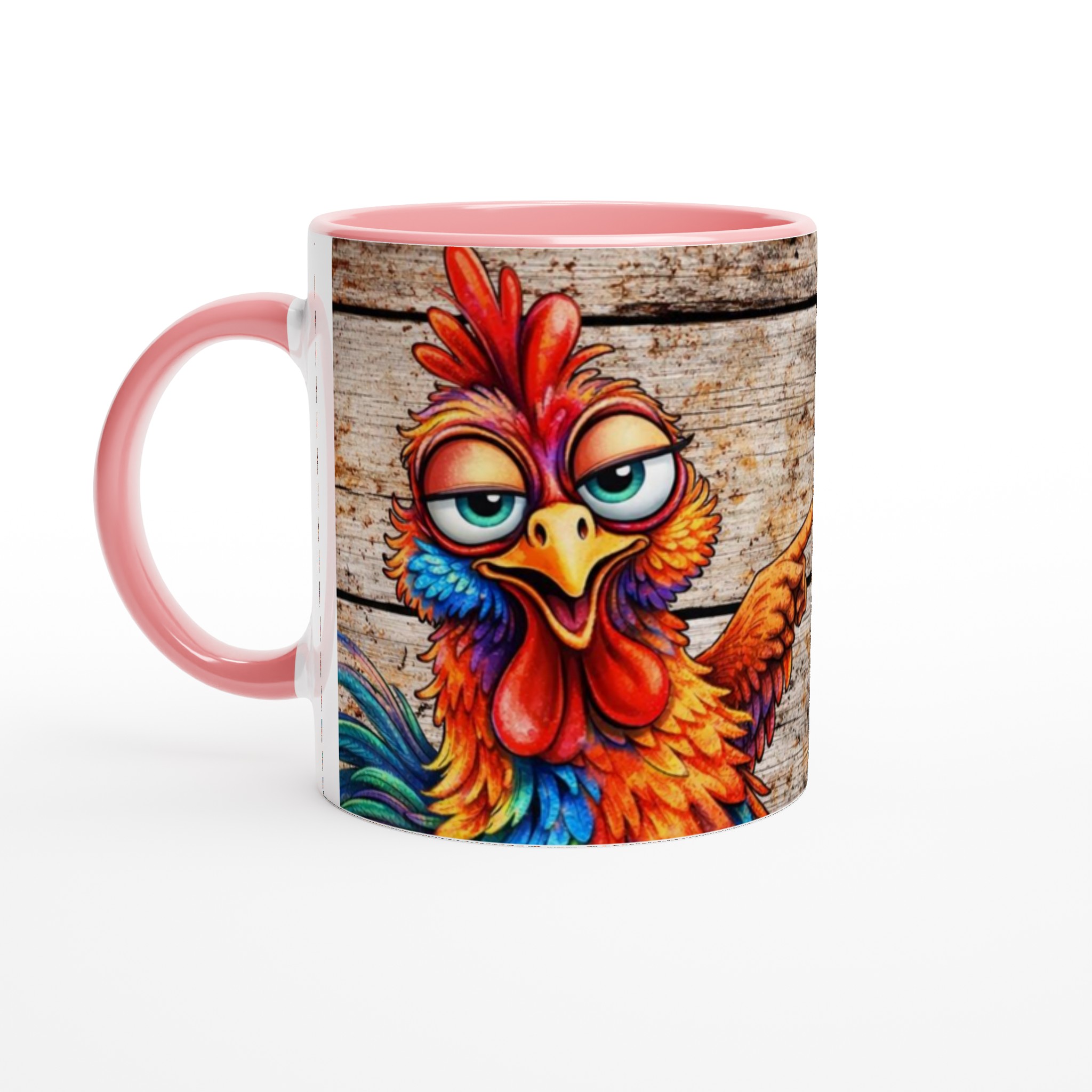 Färgstark keramikmugg 11oz med lekfull tupp och kraftfullt budskap i flera snygga färger 6 6344527b-faec-4dbc-b406-d3ec13b82eda