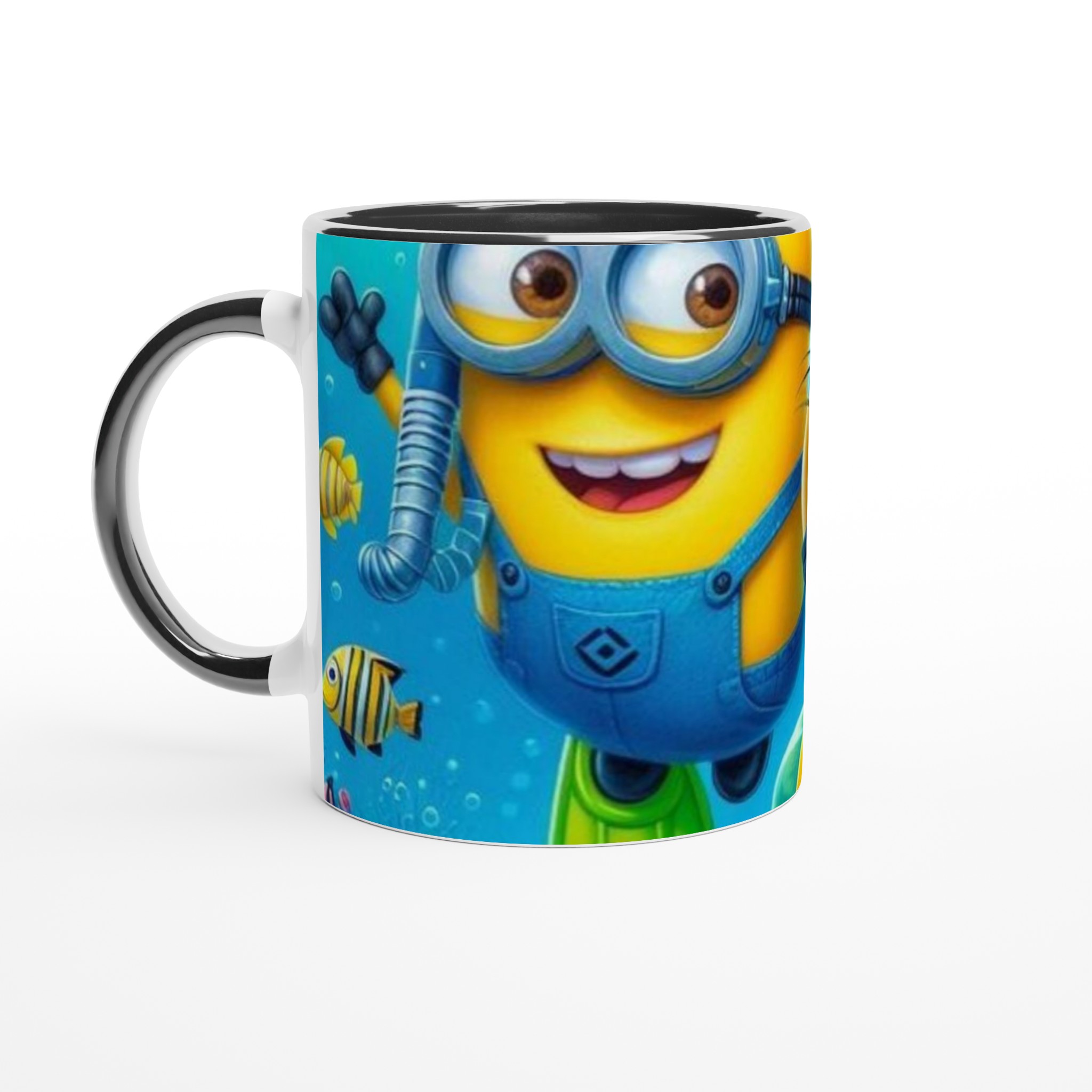 Vit 11oz keramisk mugg med färgstarkt Minions-motiv – välj bland flera glada färger 4 6375357a-fc7d-4228-9a46-36daf0af89f0