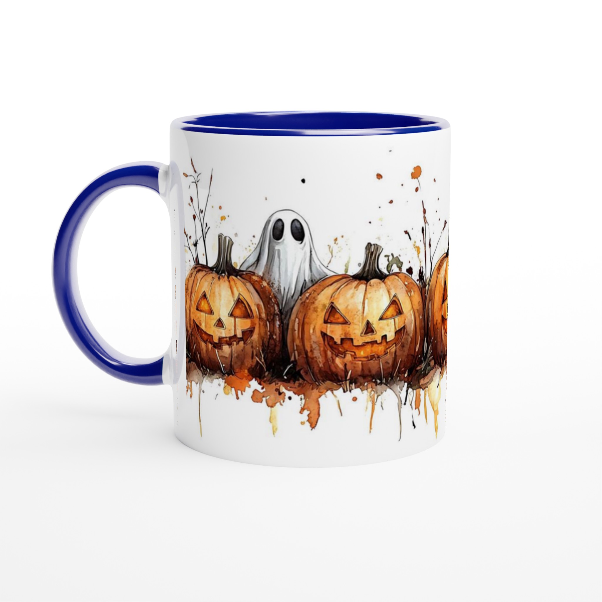 Bus eller Godis! Halloweenpumpa & Spöke - 11oz Keramisk Mugg 2 63a18382-2e09-4ee2-966a-22d0416c9805