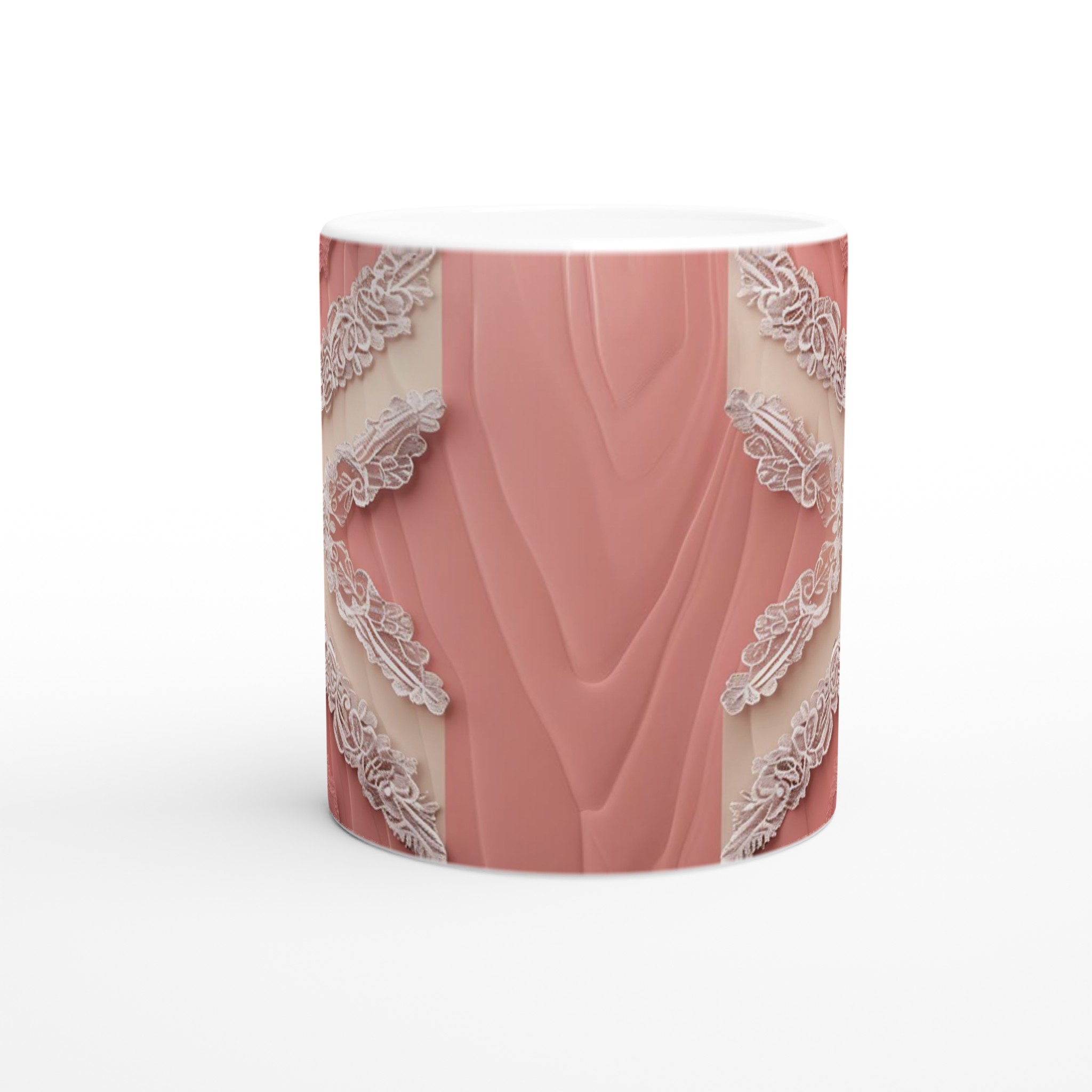 Vit 11oz Keramisk Mugg med Elegant Rosornament - Välj Din Favoritfärg 8 63a204aa-c4c1-4b6e-8939-0a221aea9fec
