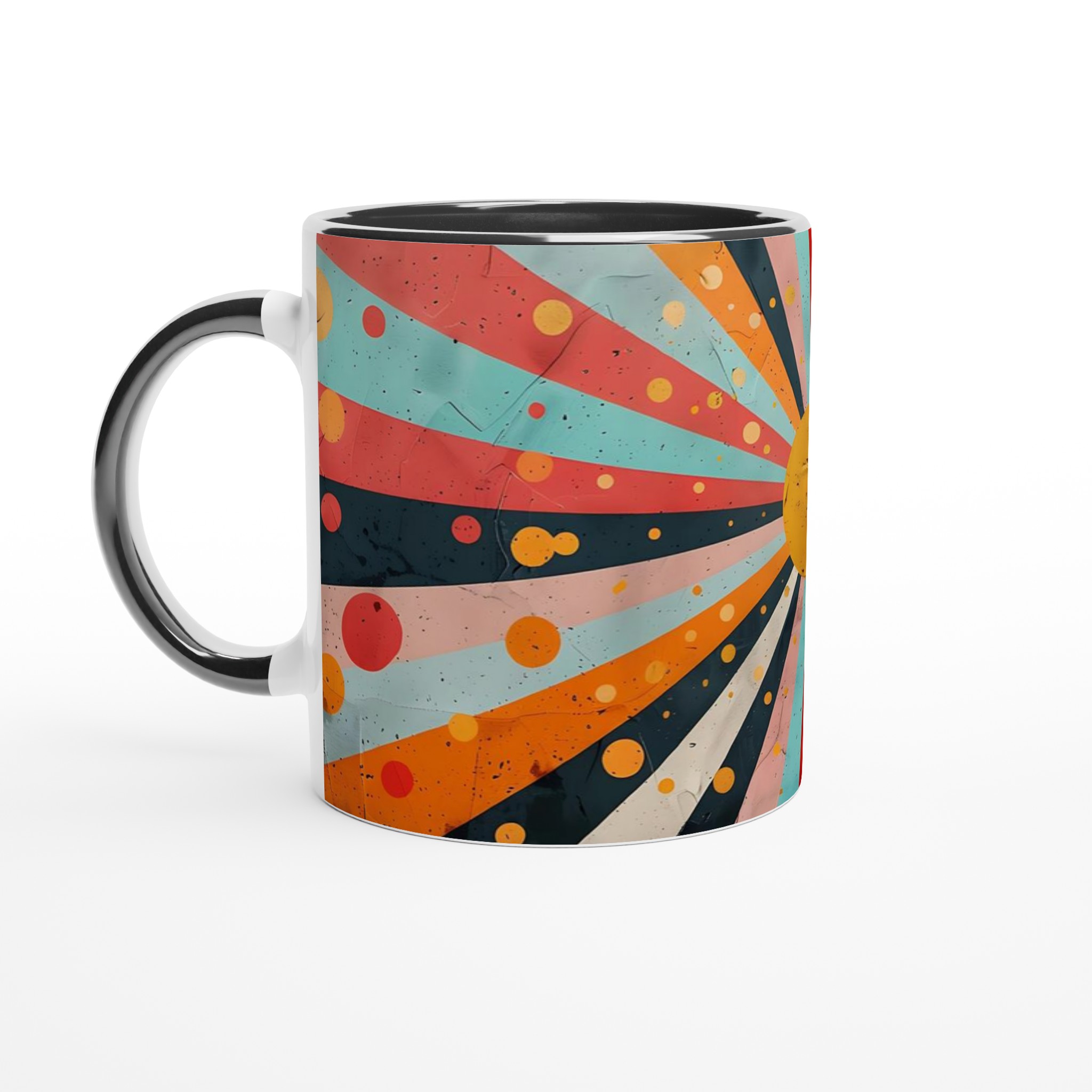 Retro Sunburst 11oz Keramikmugg – Din Dagliga Dos av Glädje i Valfri Färg! 4 63a9c6f8-24d9-4ff4-b11f-9292cda2b08f
