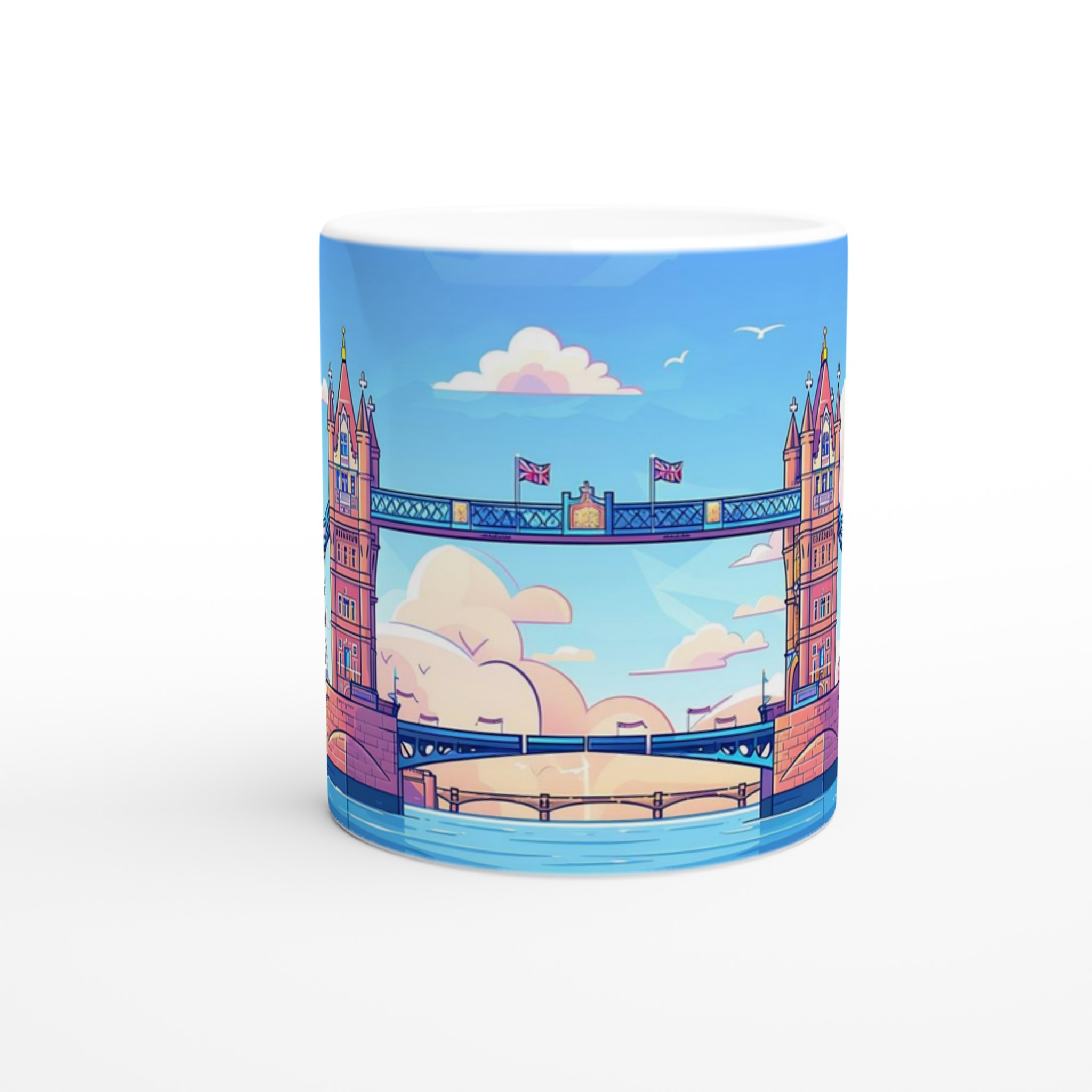 Pastell London Tower Bridge Mugg – 11oz Keramisk Mugg i ditt val av sju livfulla färger 8 63c37e6a-0206-43dd-baf0-2f3d8fe54802
