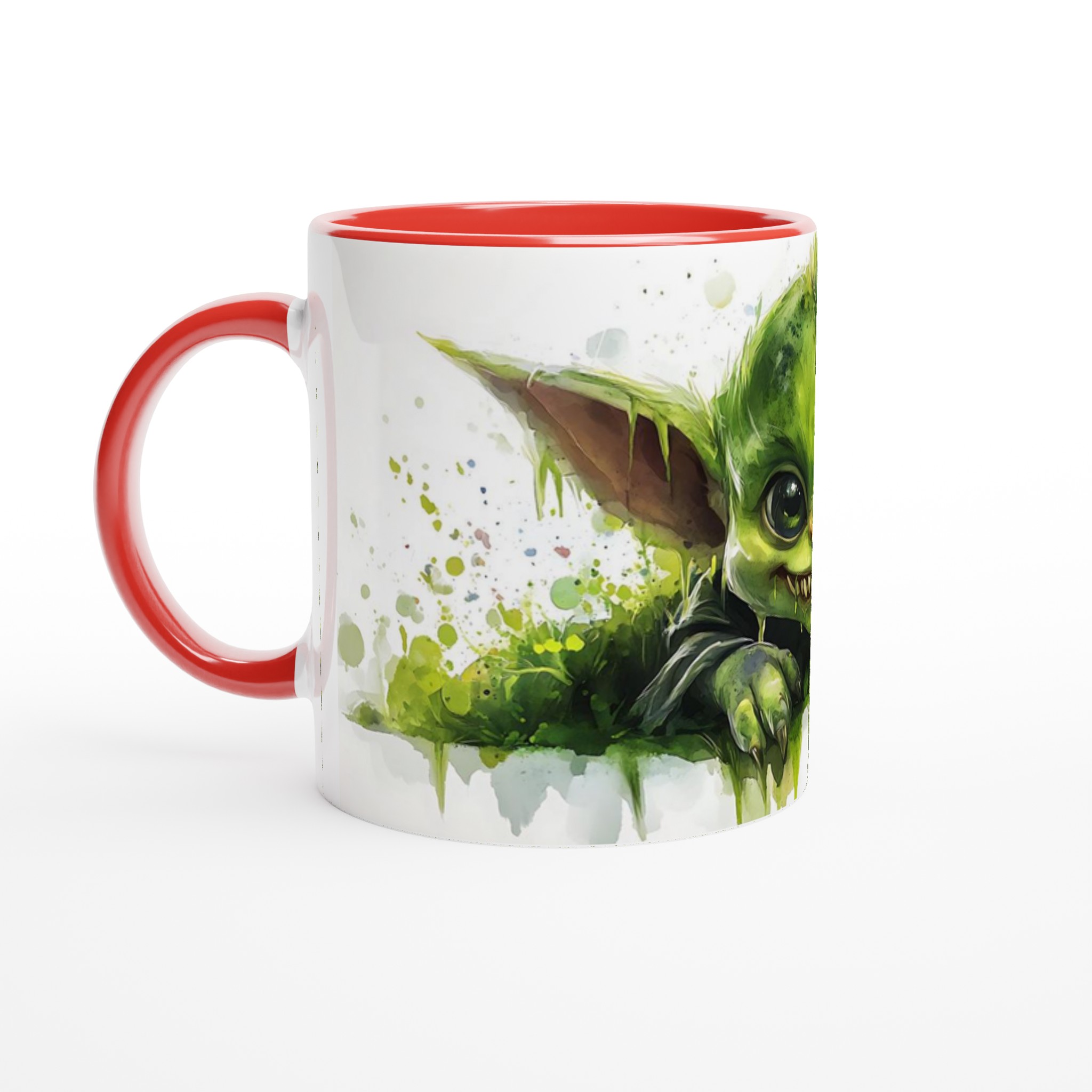 Grön Fantasyvarelse Akvarell Mugg – Charmig & Lekfull 11oz Keramikmugg 5 63f38317-8367-4ac2-a17a-3bd1a5745c58